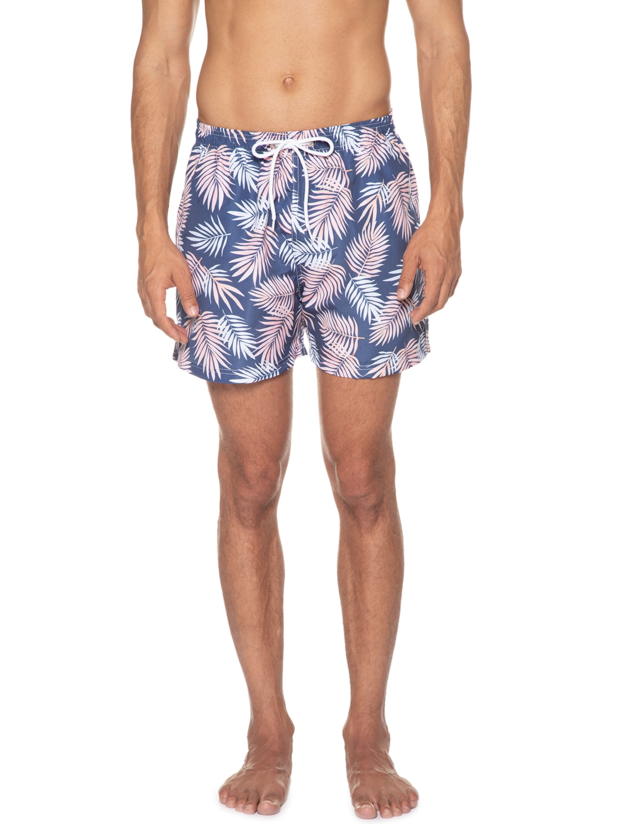 Short Masculino Tree Leaves Azul La Moustache