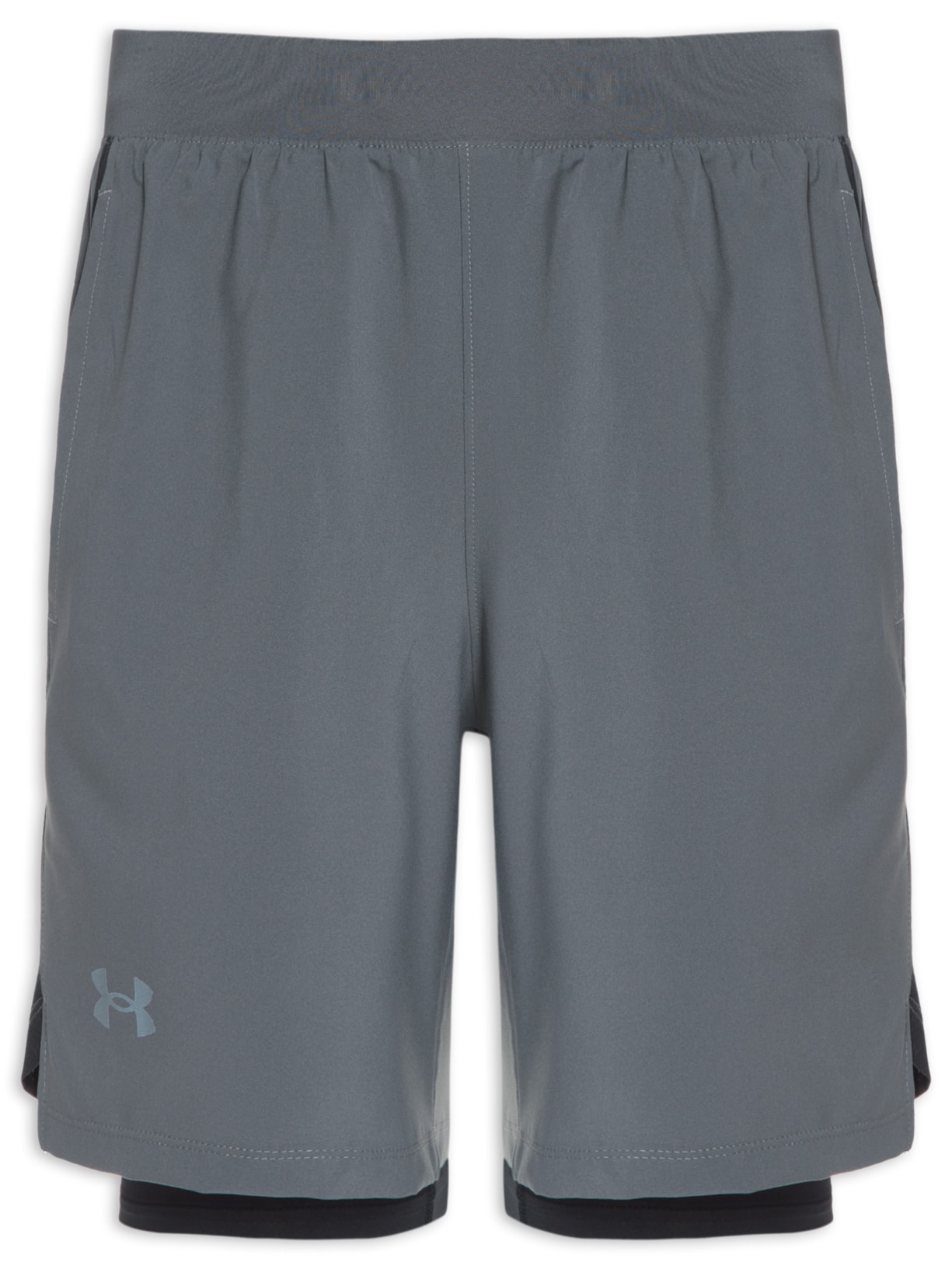 Short Masculino Ua Launch Sw 7’’ 2n1 - Cinza