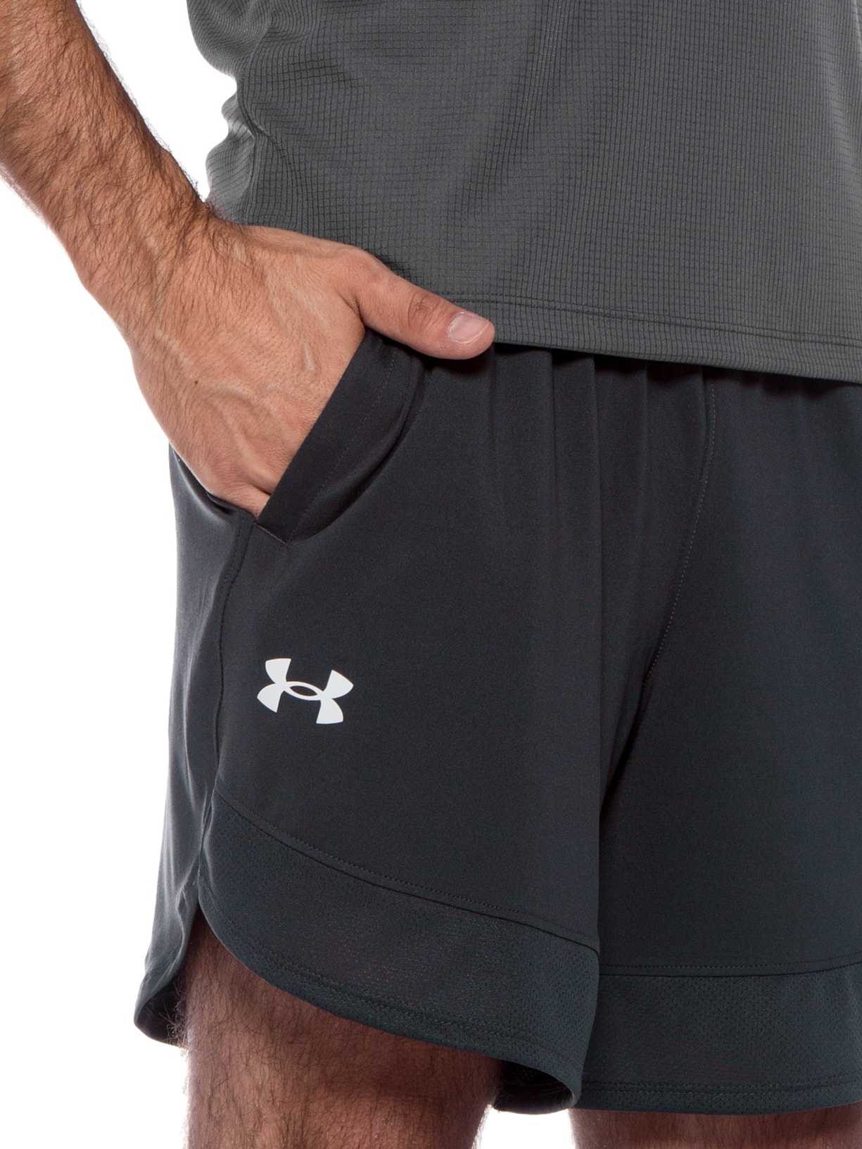 Short Masculino Ua Training Stretch Cinza Under Armour