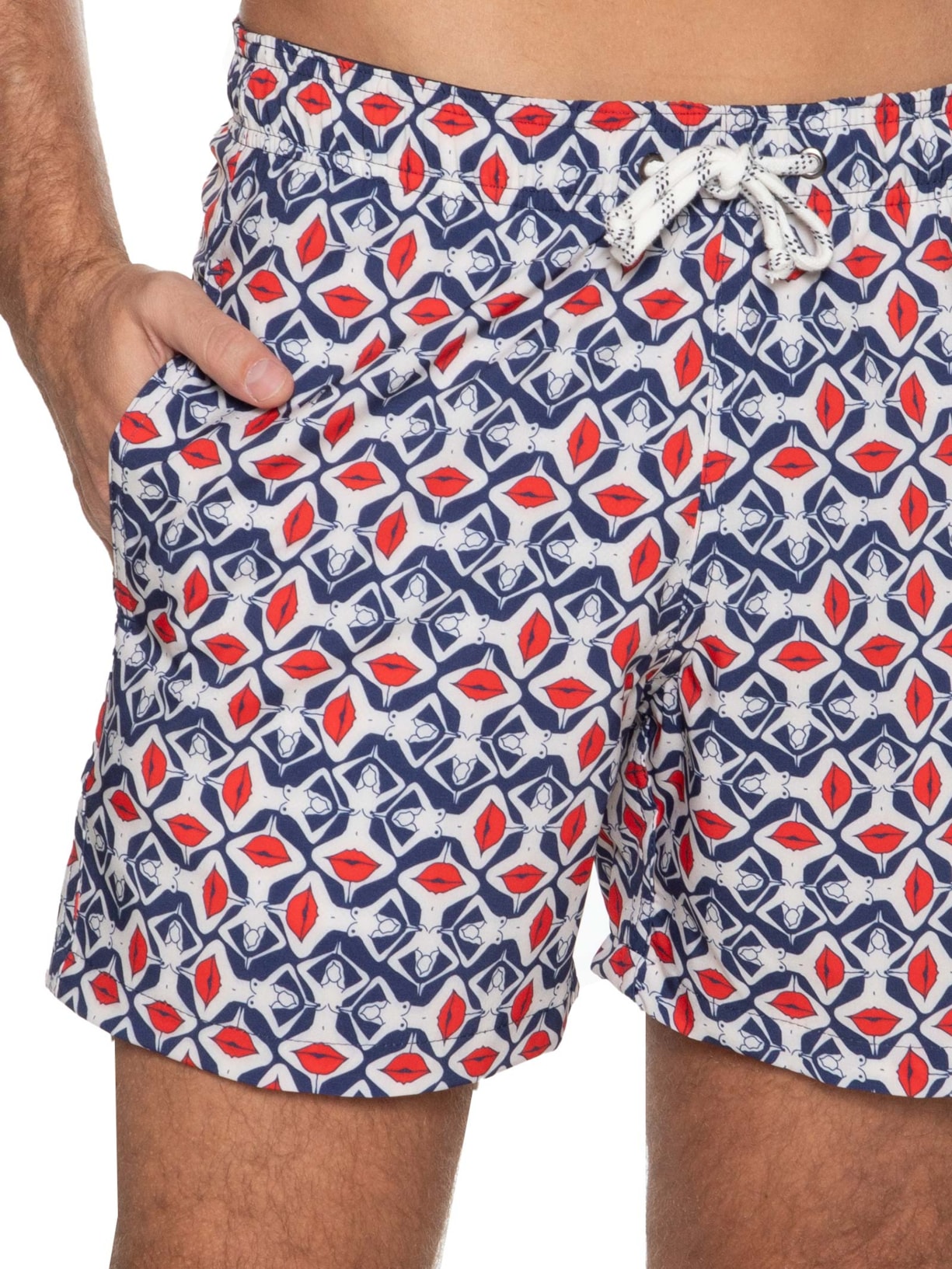 Short Masculino Undefined Abstrato Azul  Parioca