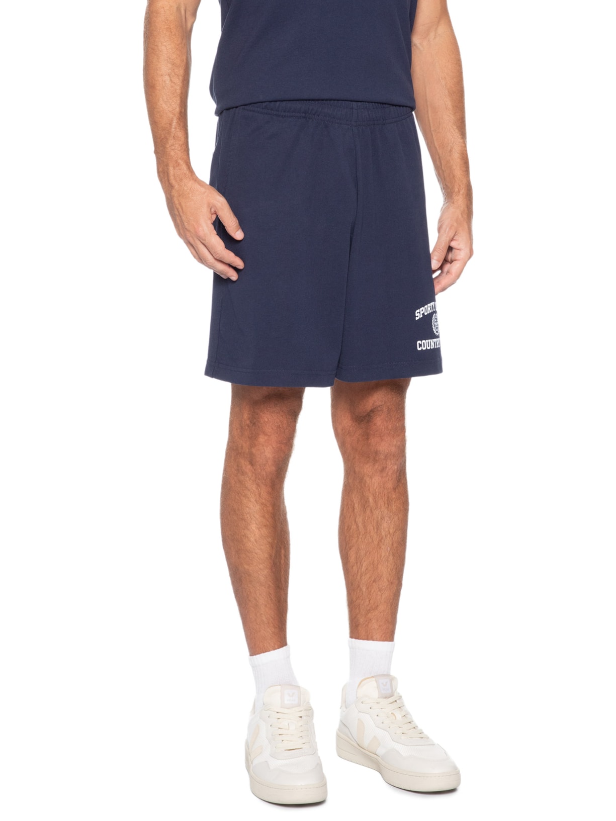 Short Masculino Varsity Crest Gym Azul Sporty & Rich