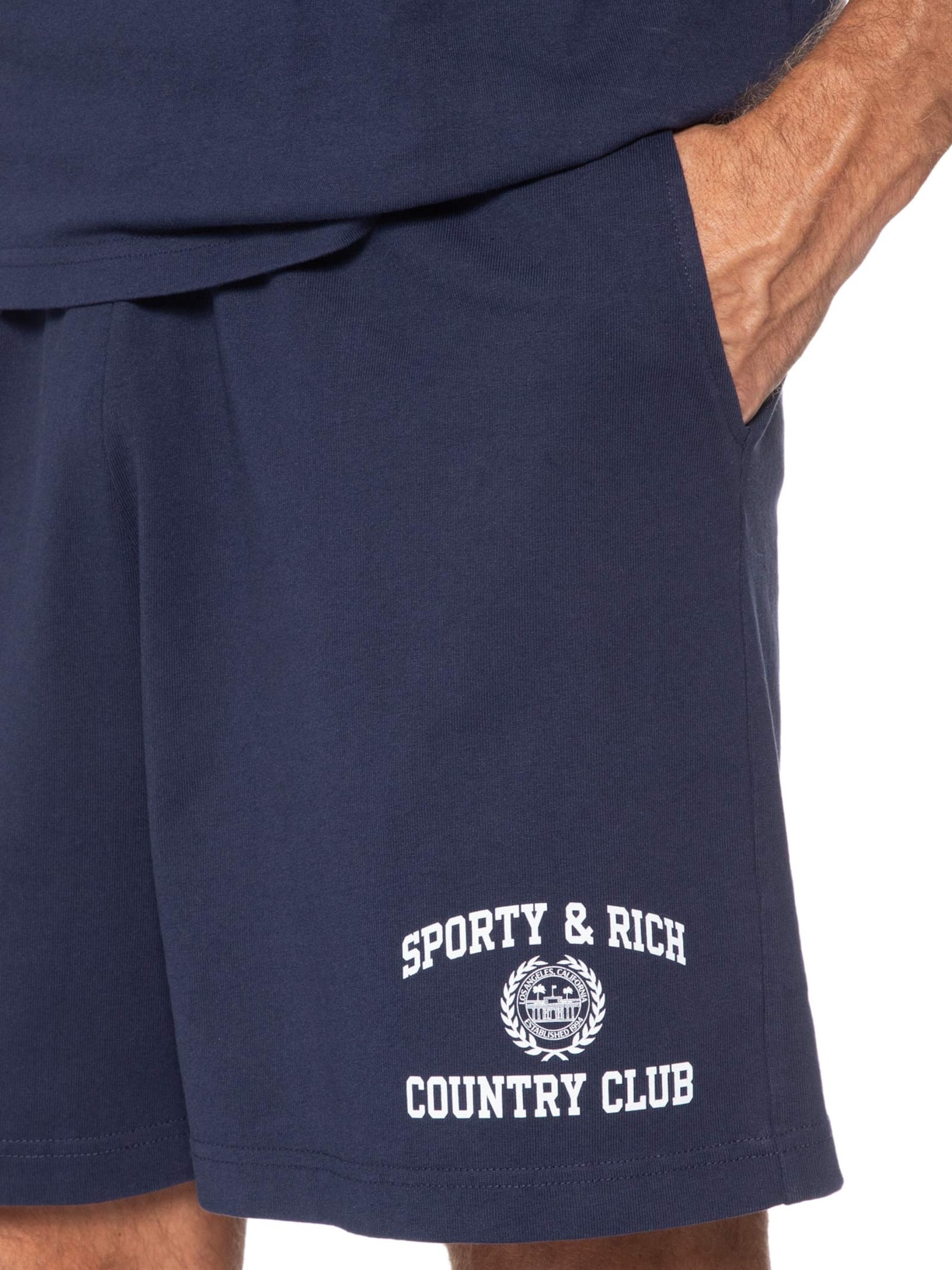 Short Masculino Varsity Crest Gym Azul Sporty & Rich