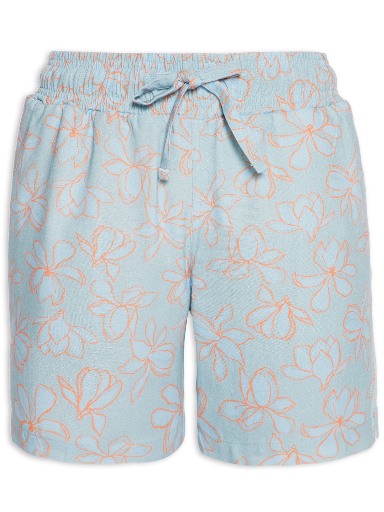 Short Masculino Viscolinho Estampado - Azul