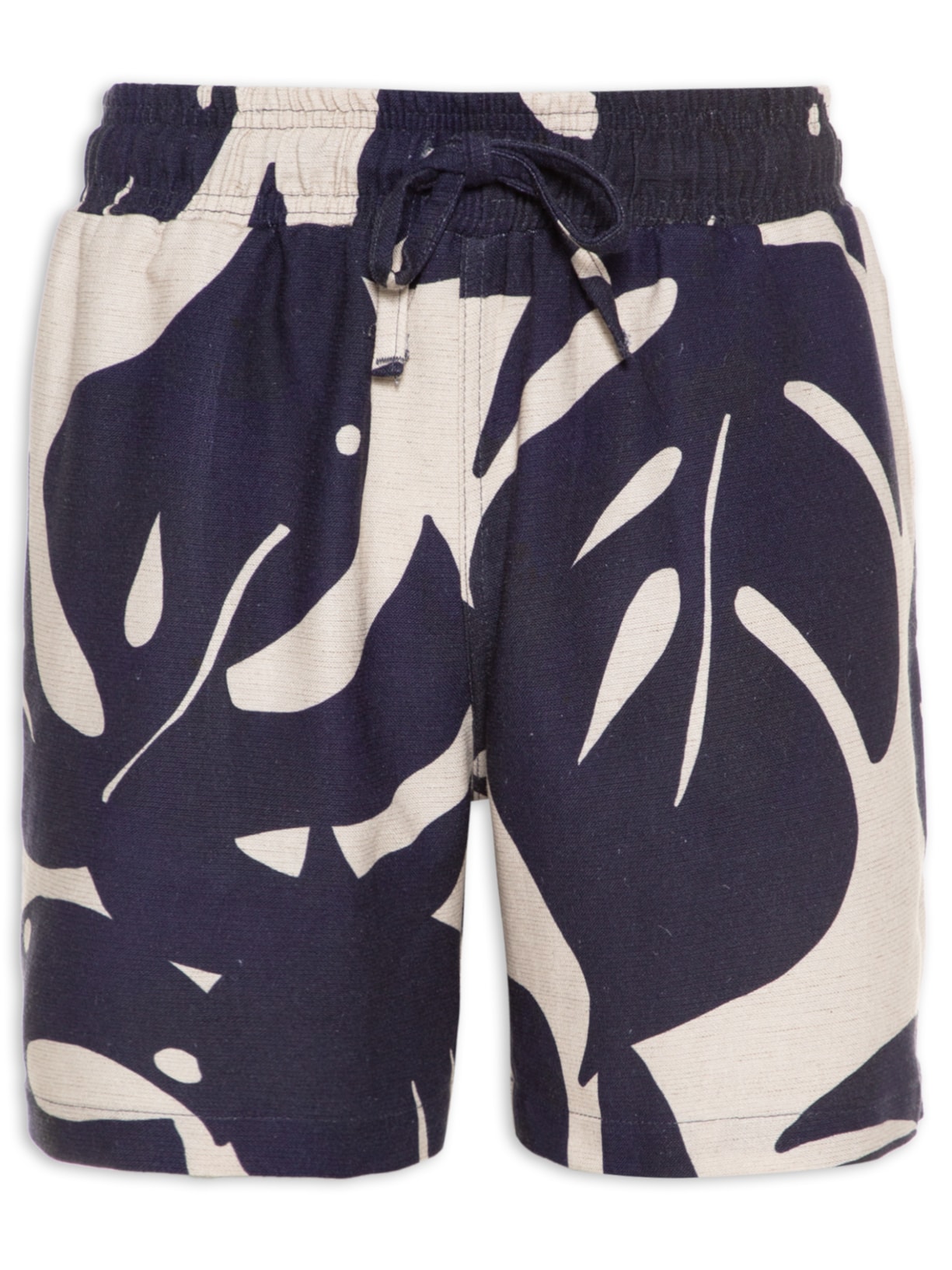 Short Masculino Viscolinho Estampado - Azul