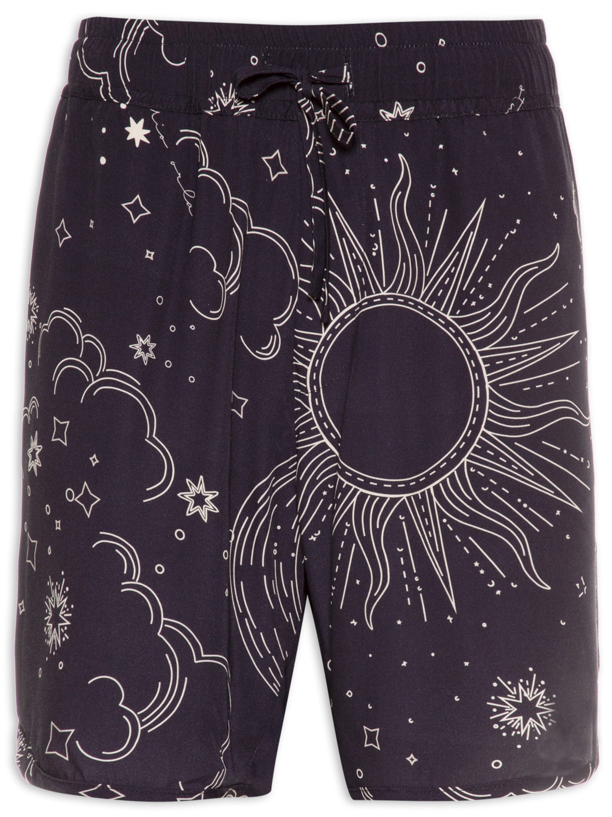 Short Masculino Viscose Astros - Preto