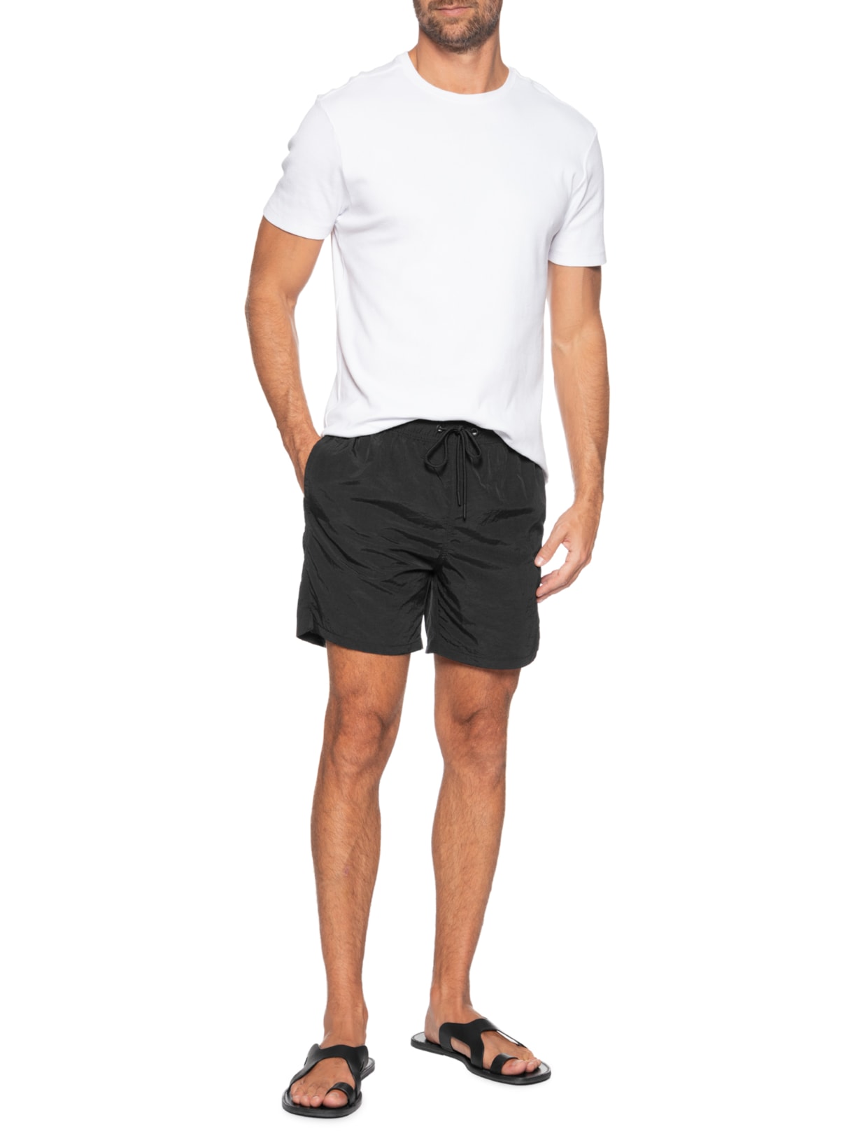 Short Masculino Walk Poliamida Preto '2 Essential