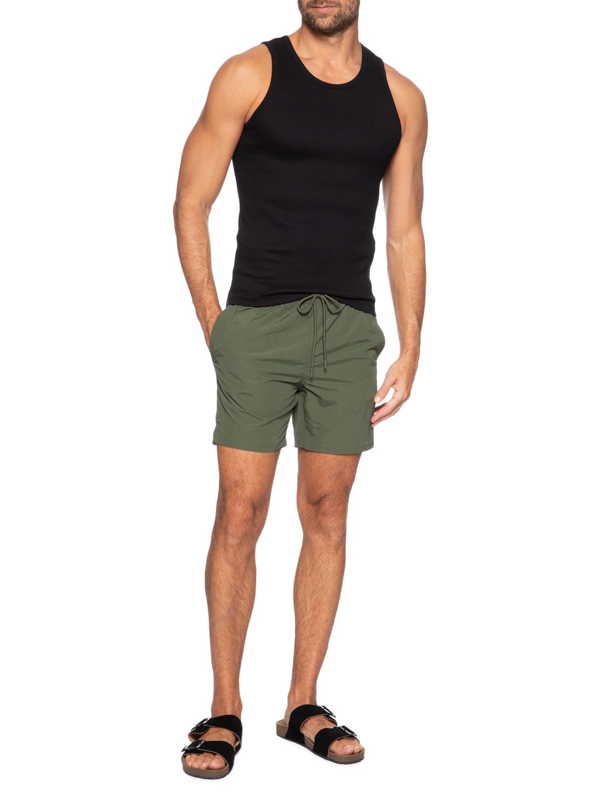 Short Masculino Walk Poliamida Verde '2 Essential