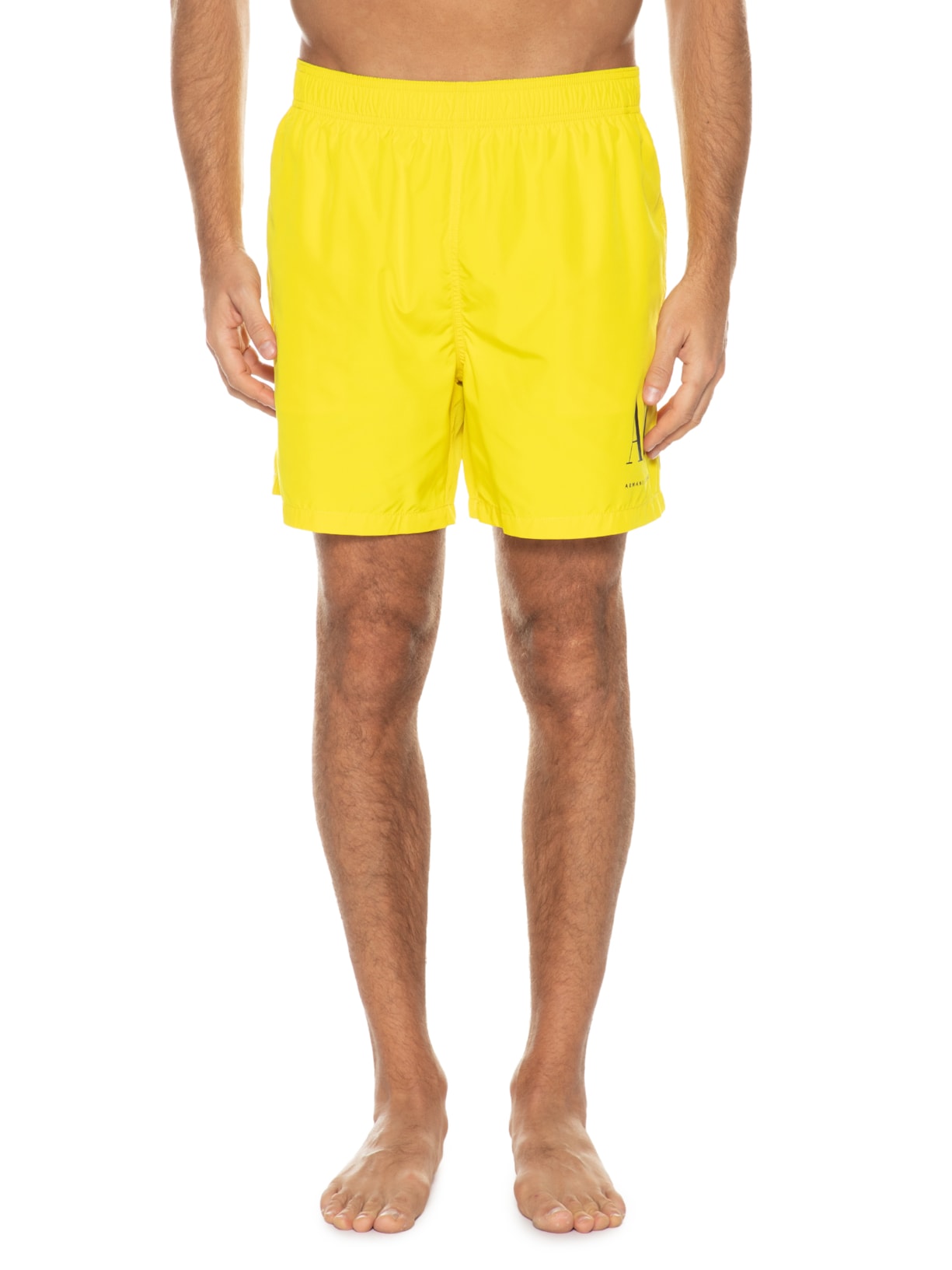 Short Masculino Woven Boxer Amarelo Armani Exchange