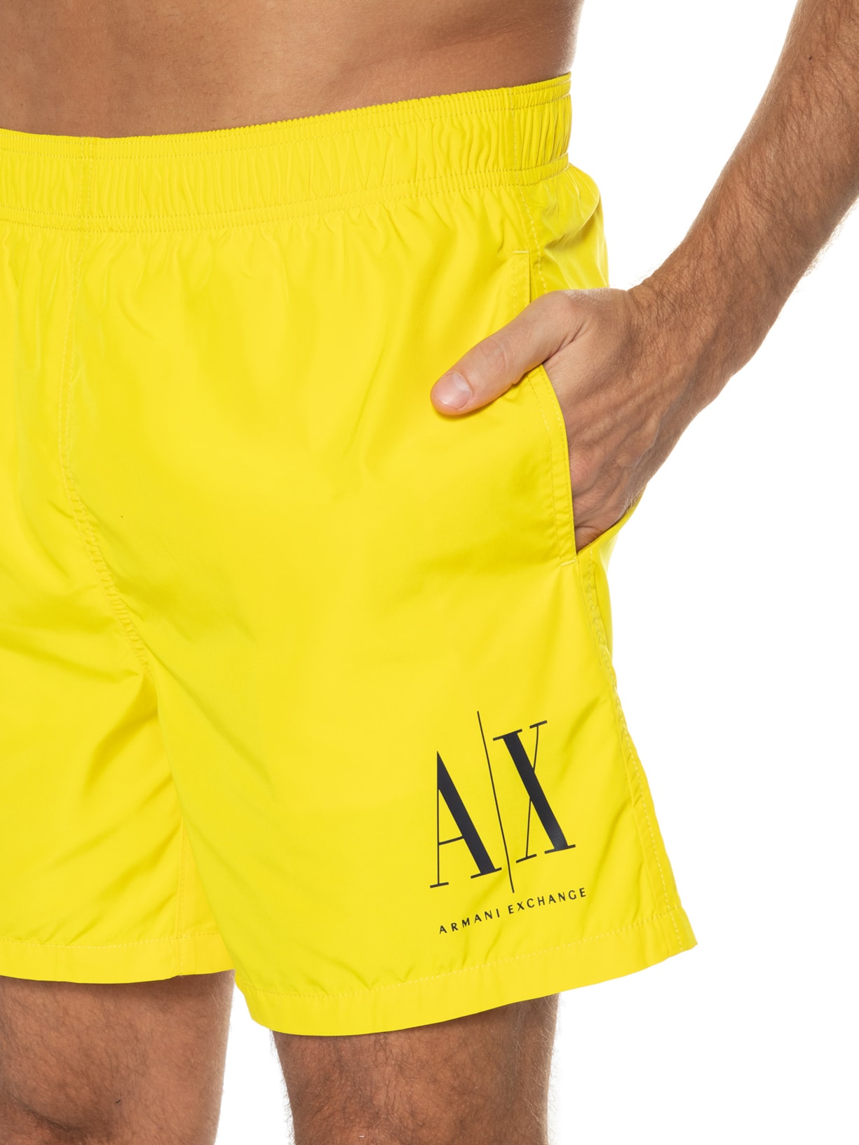 Short Masculino Woven Boxer Amarelo Armani Exchange