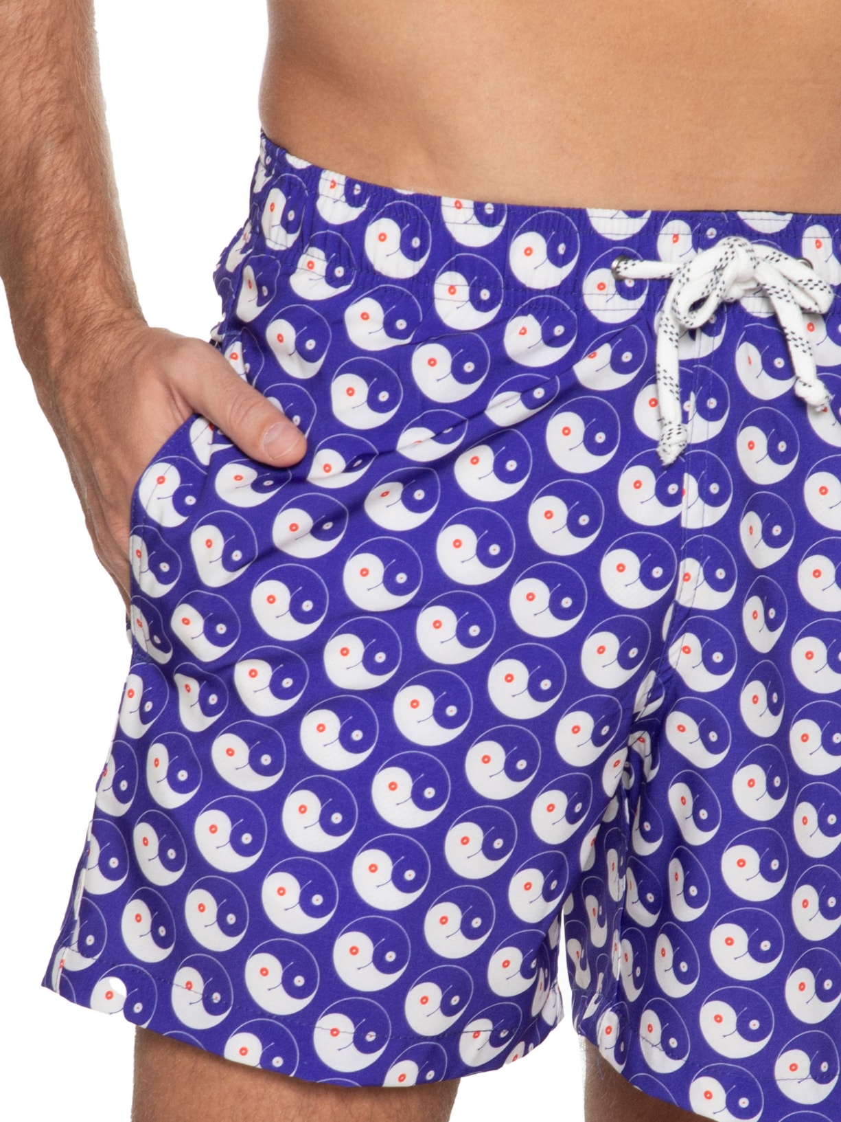 Short Masculino Yin  And Out Azul  Parioca