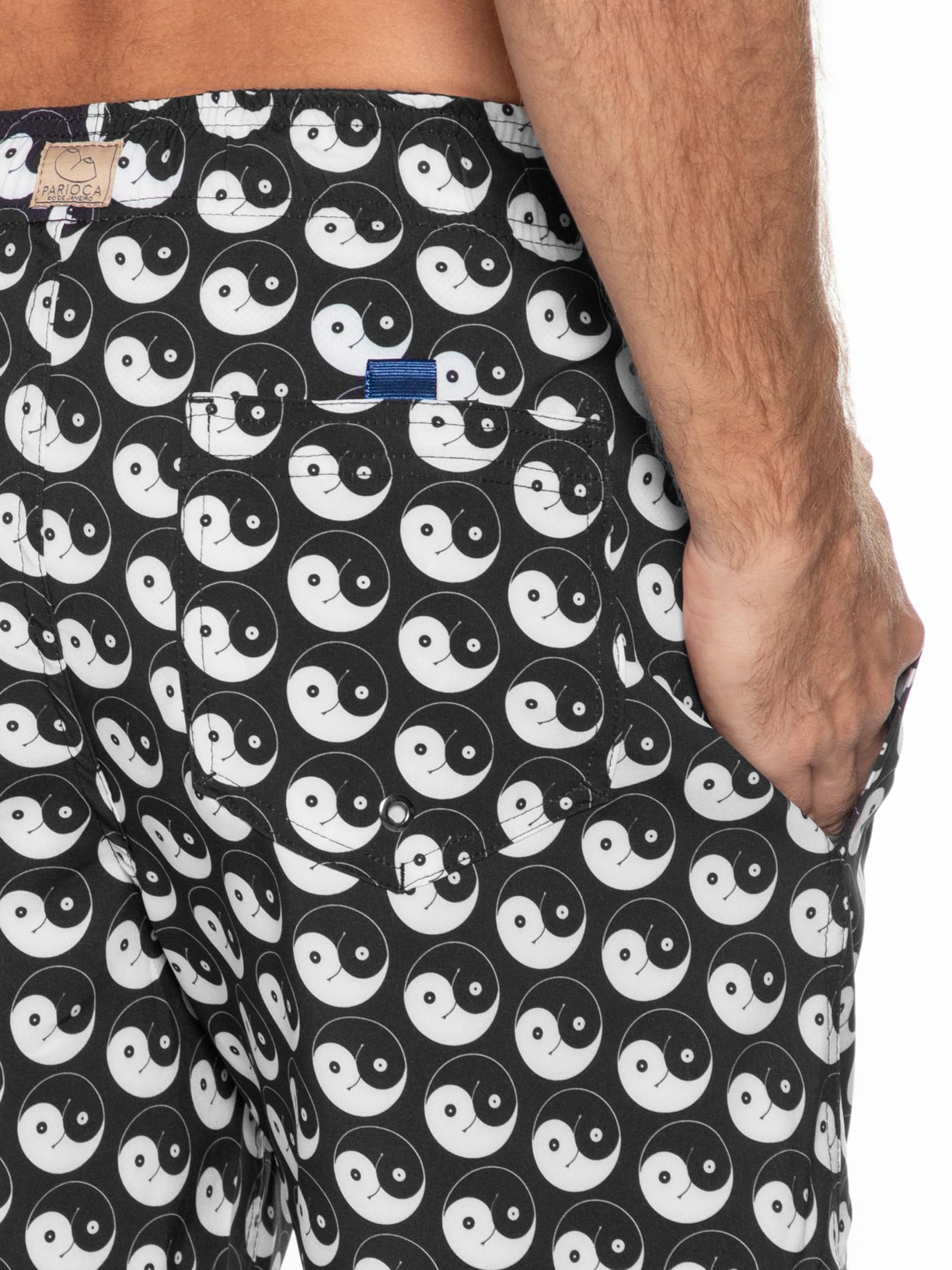 Short Masculino Yin And Out Preto  Parioca