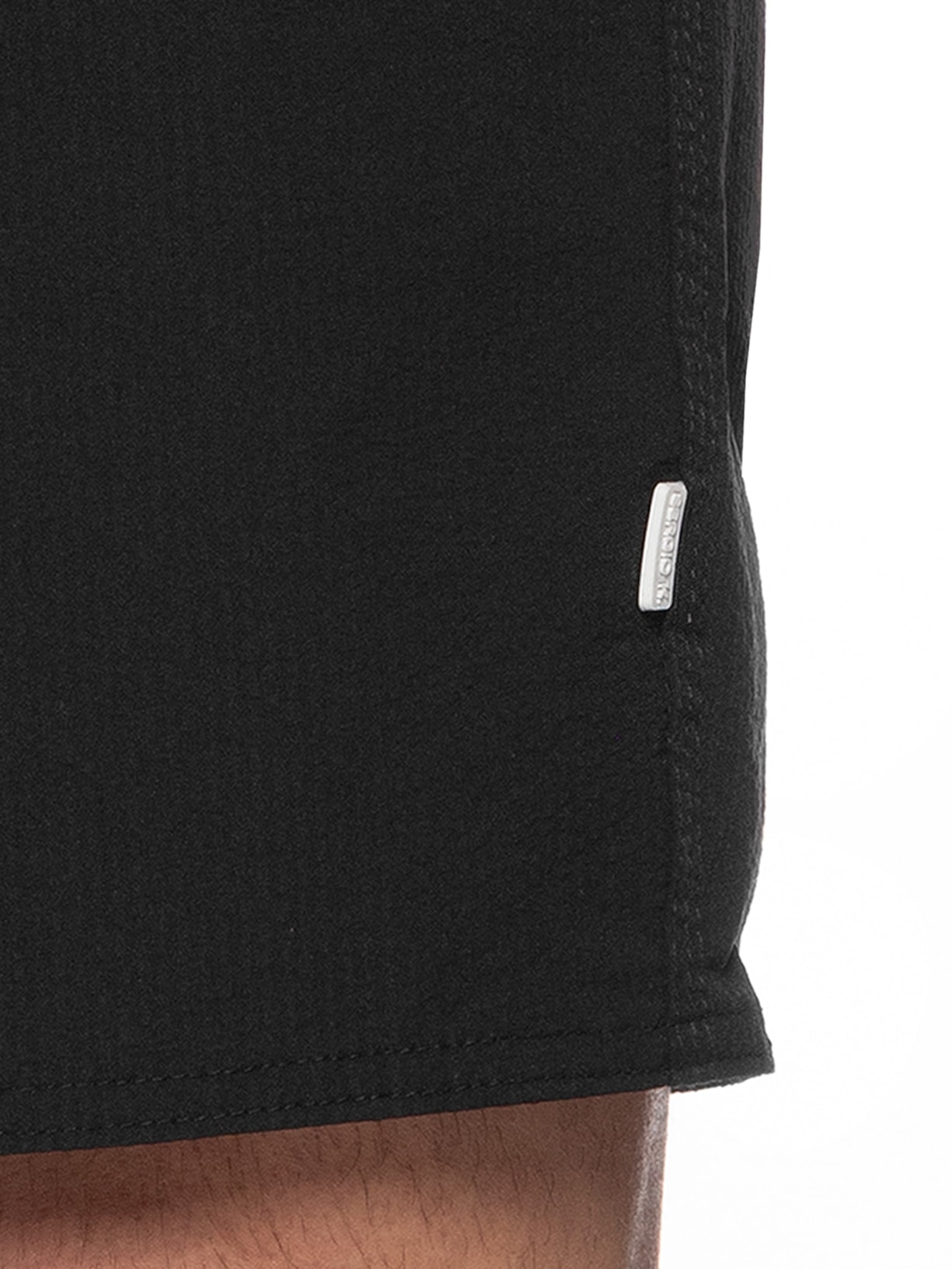 Short Praia Masculino Anarruga Liso Preto Sergio K