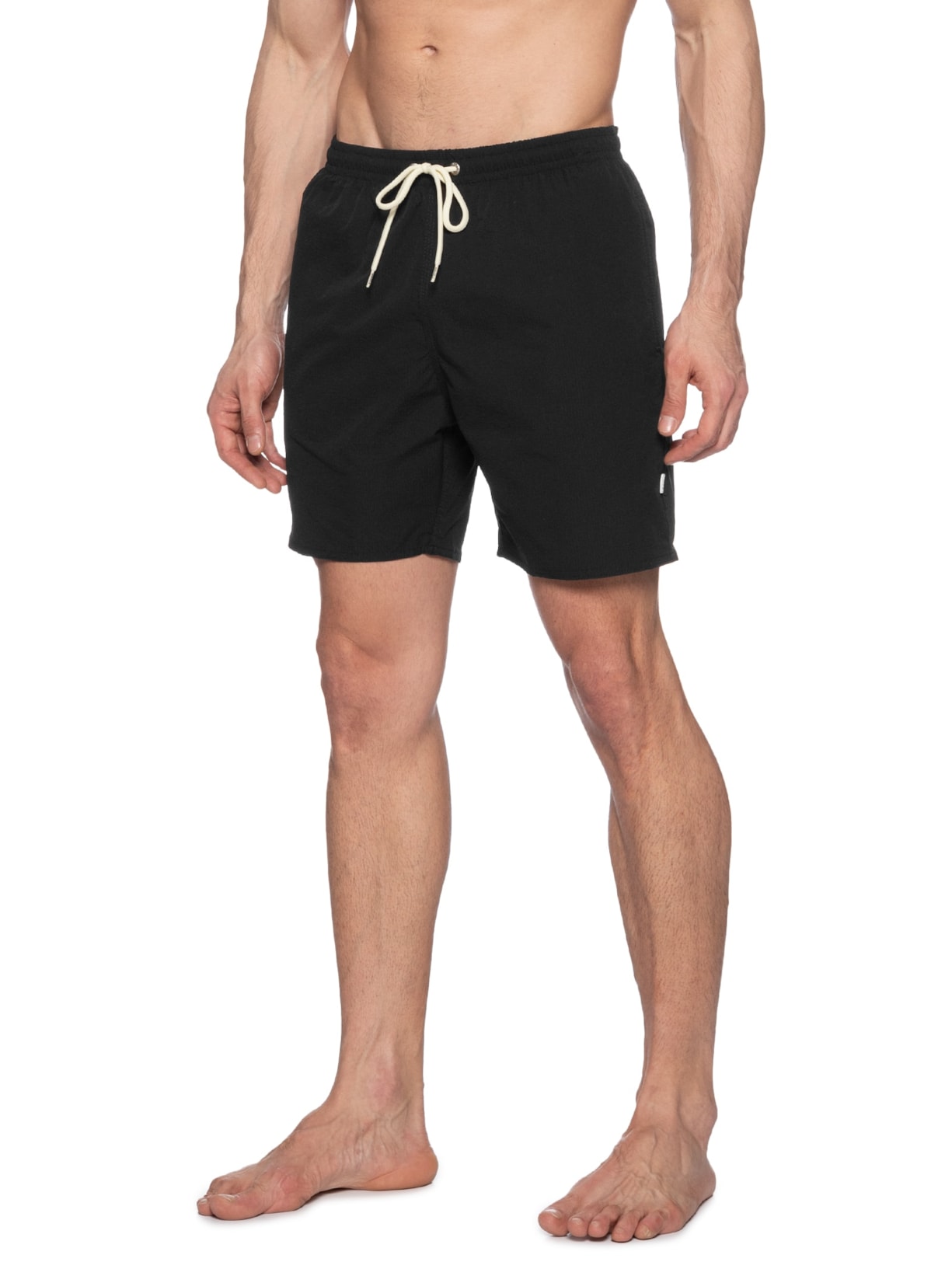 Short Praia Masculino Anarruga Liso Preto Sergio K