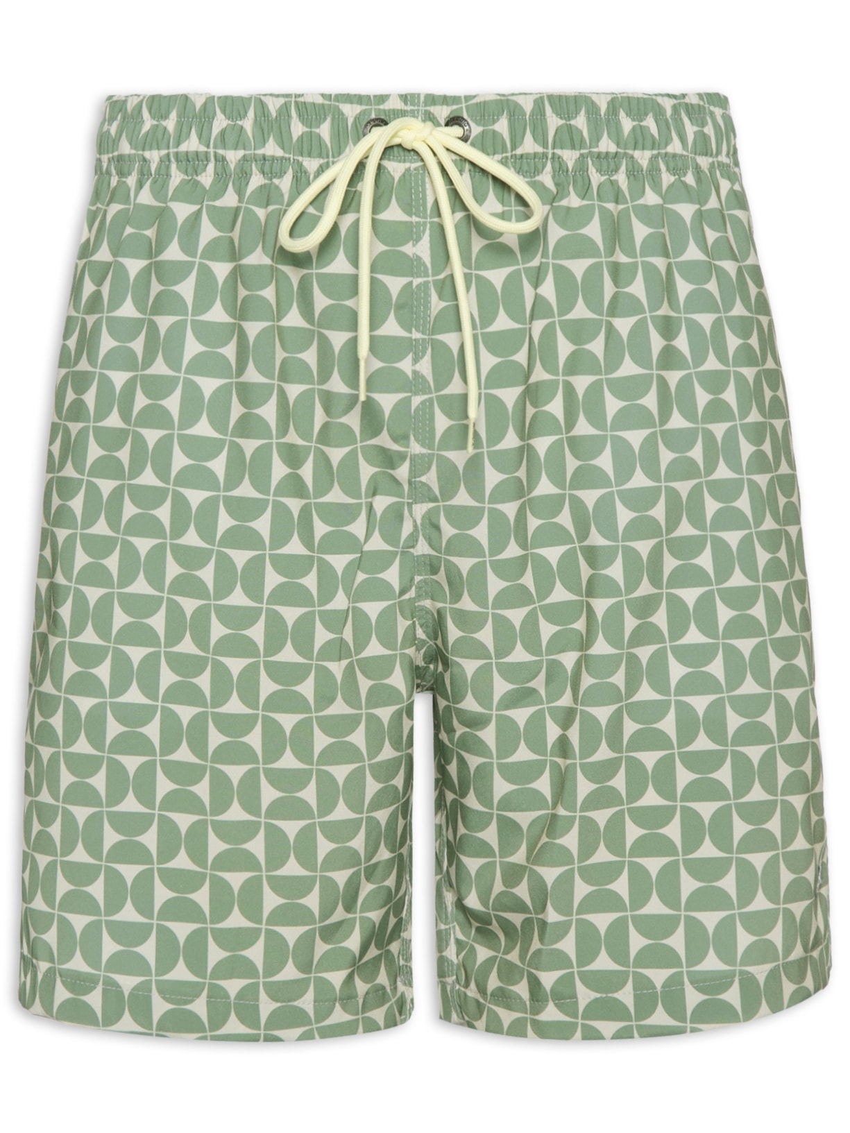 Short Praia Masculino Estampa Artsy - Verde
