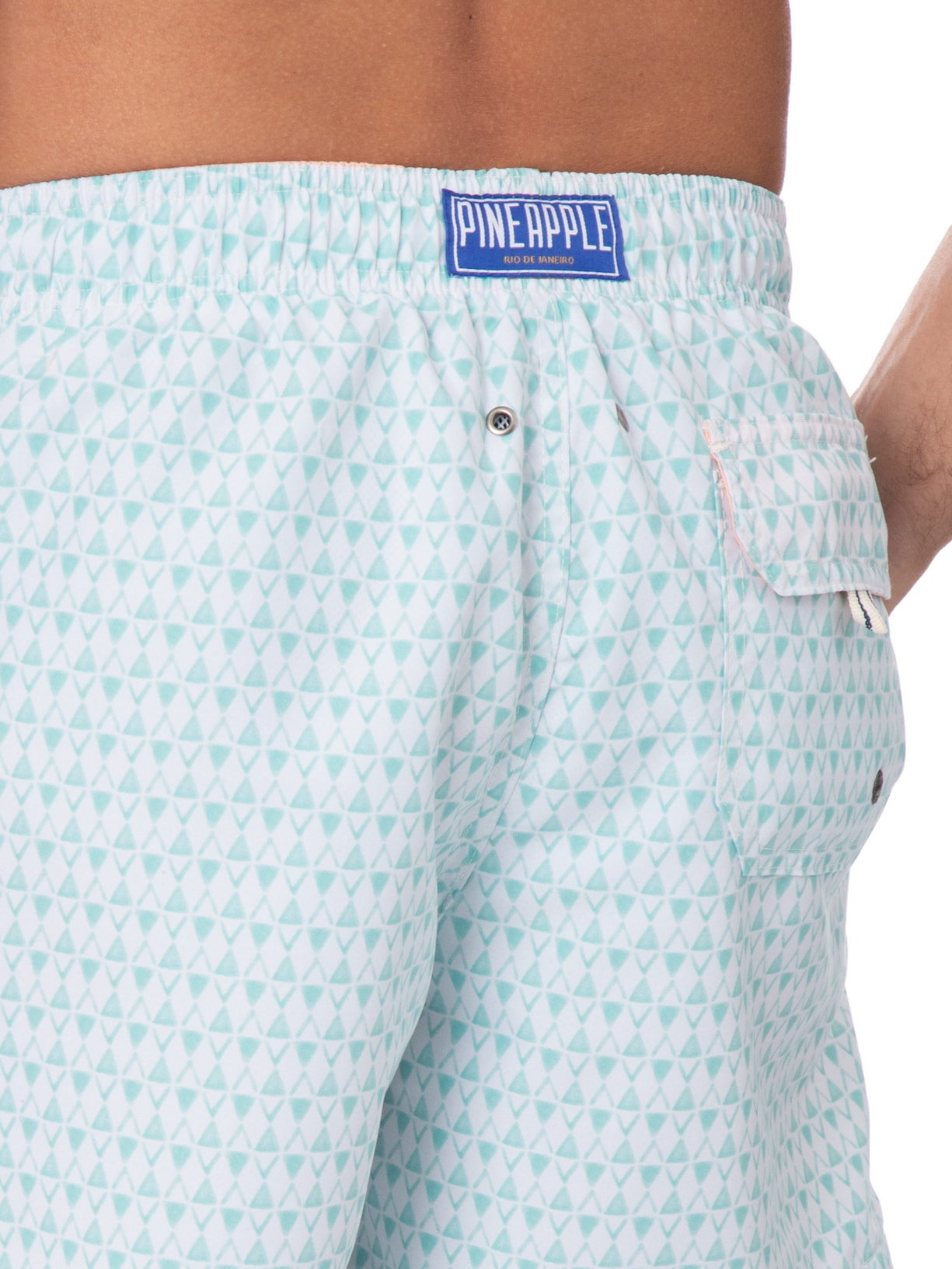 Short Praia Masculino Estampado Algarve Verde Pineapple