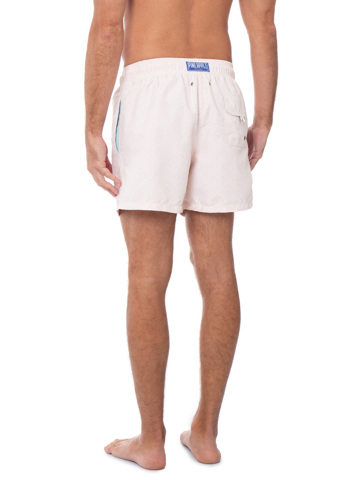 Short Praia Masculino Estampado Cascais Laranja Pineapple