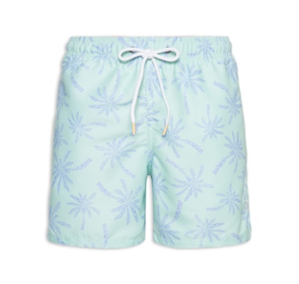 Short Praia Masculino Estampado Coconut - Verde