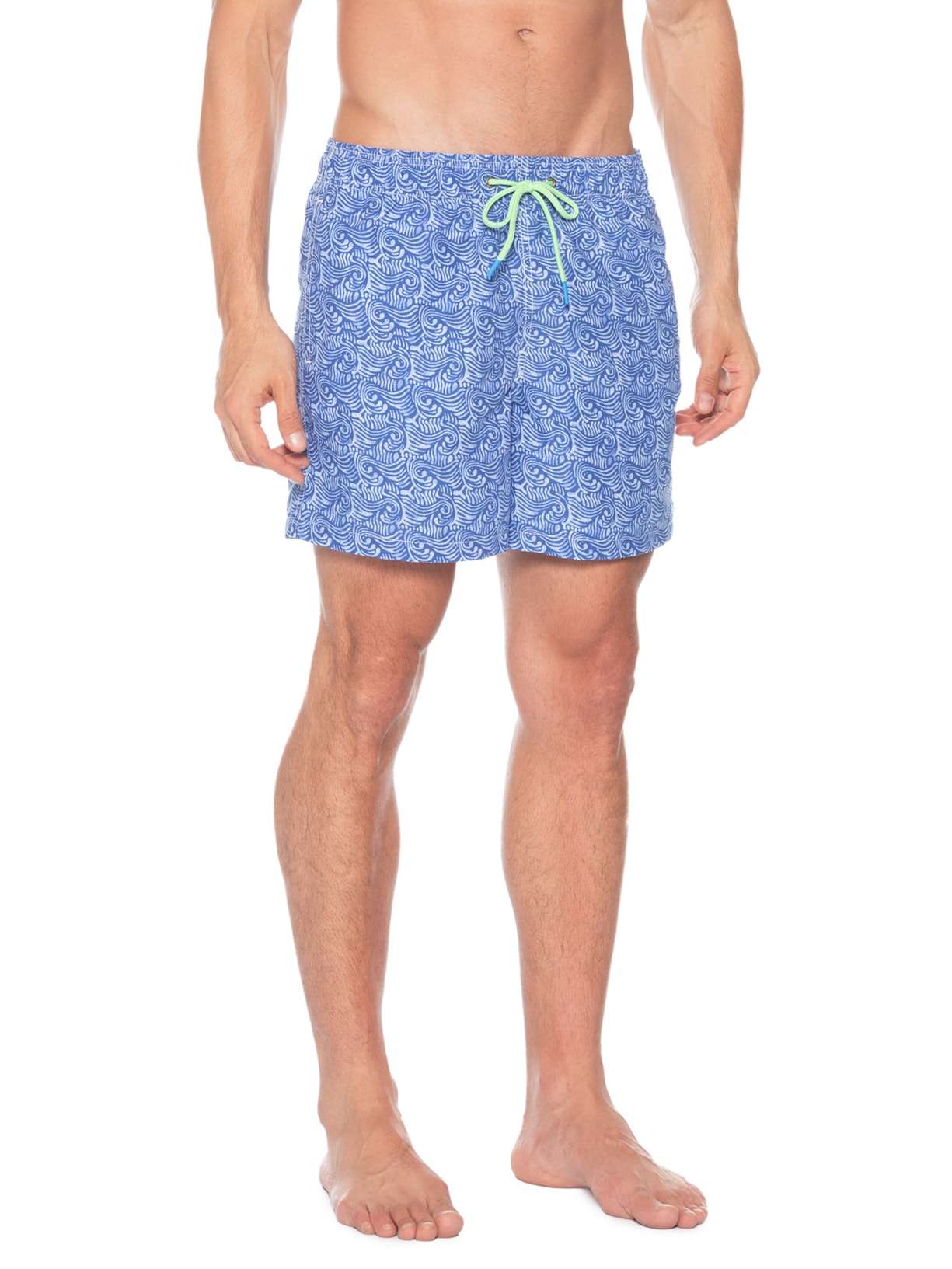 Short Praia Masculino Estampado Pine Oceano Azul Pineapple