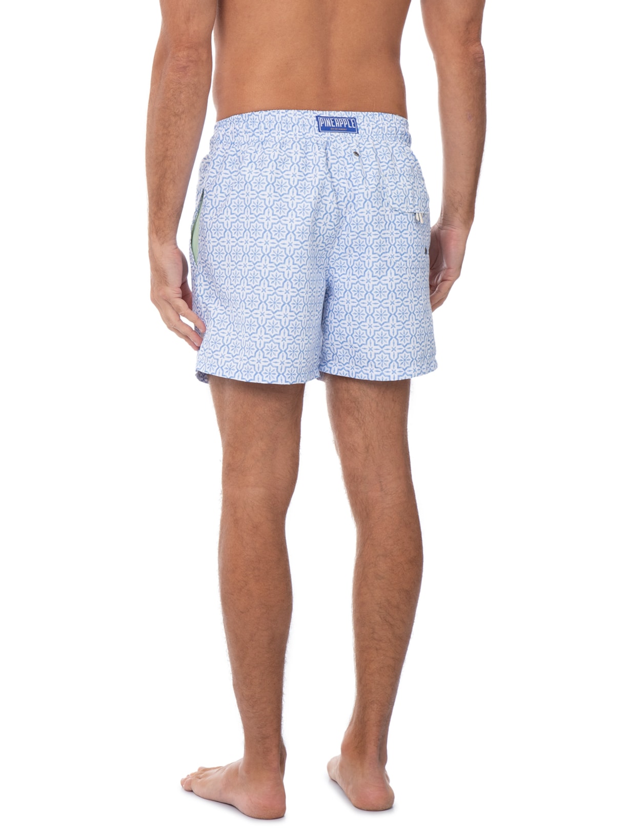 Short Praia Masculino Estampado Porto – Azul Pineapple