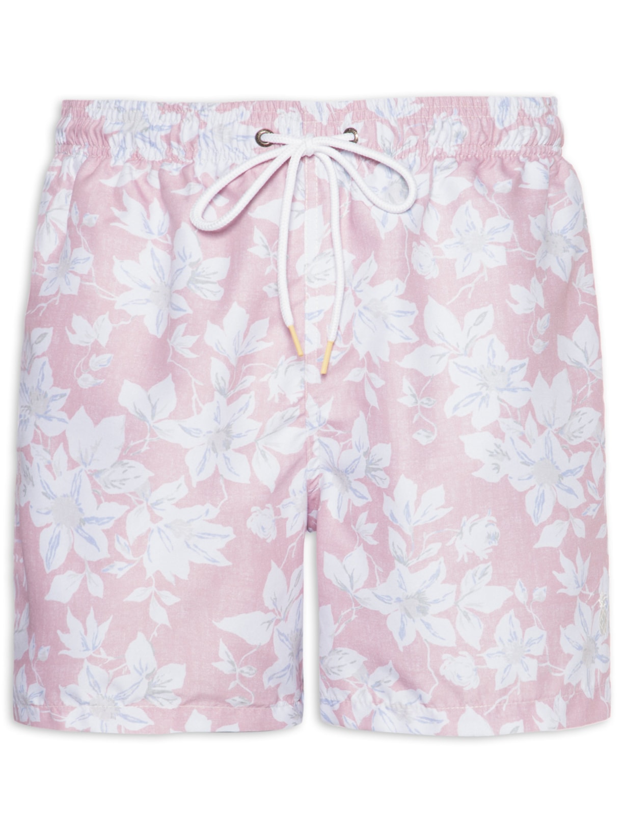 Short Praia Masculino Estampado Sandflower Rosa Pineapple