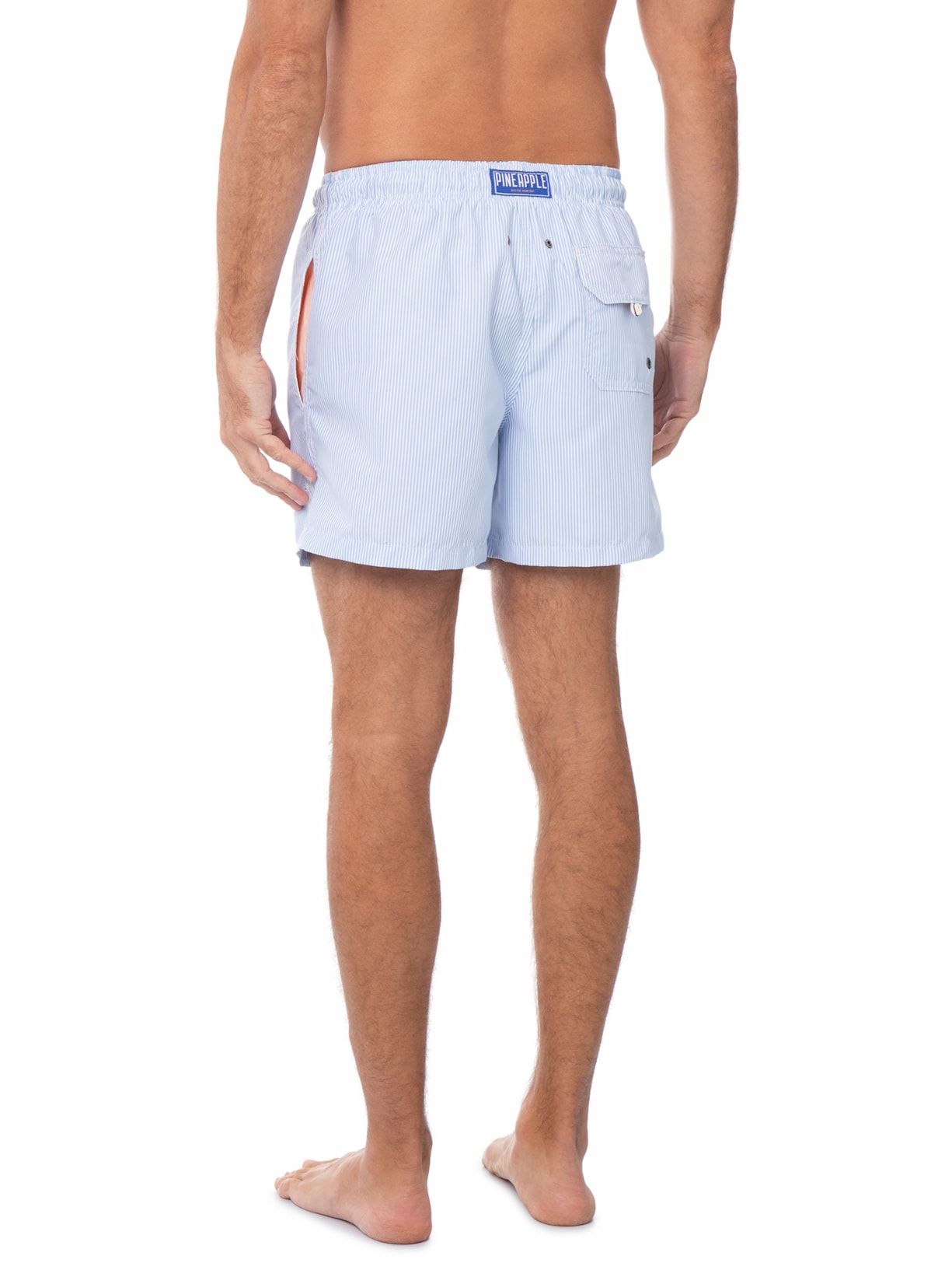 Short Praia Masculino Poolside Azul Pineapple