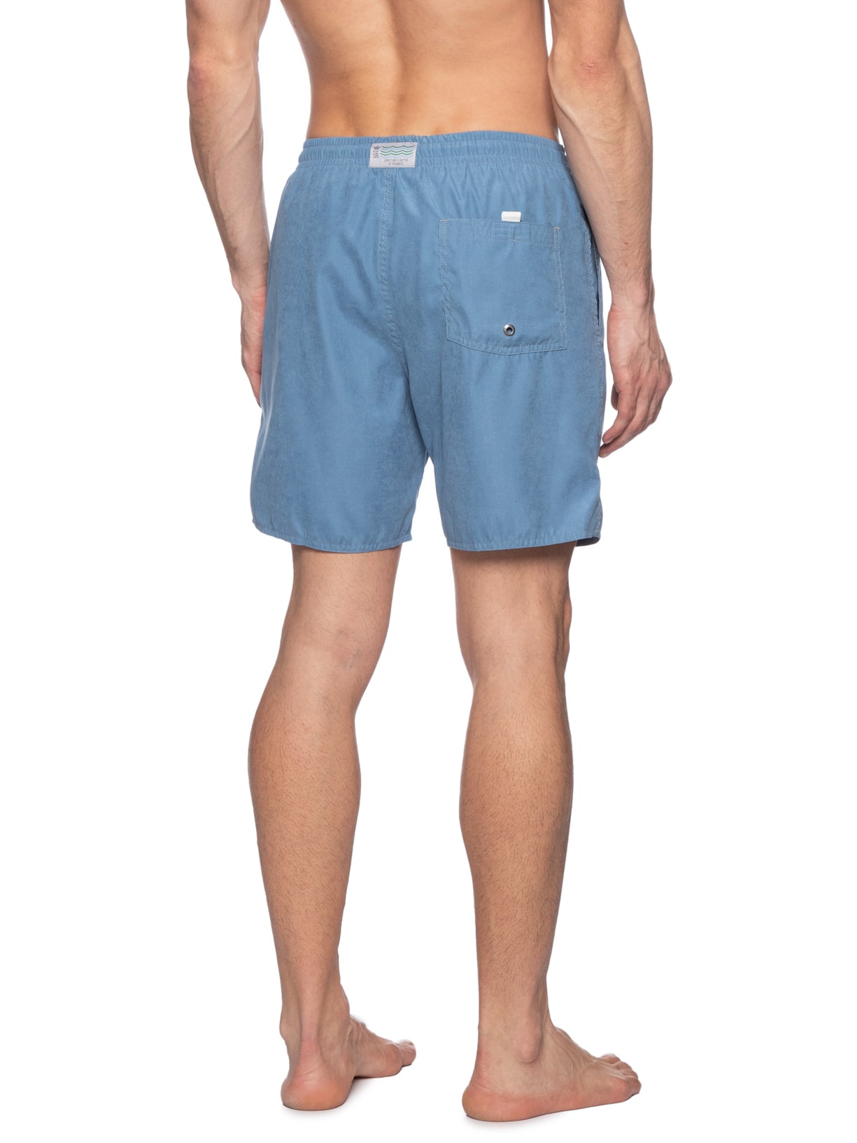 Short Praia Masculino Stoned Peach Azul Sergio K