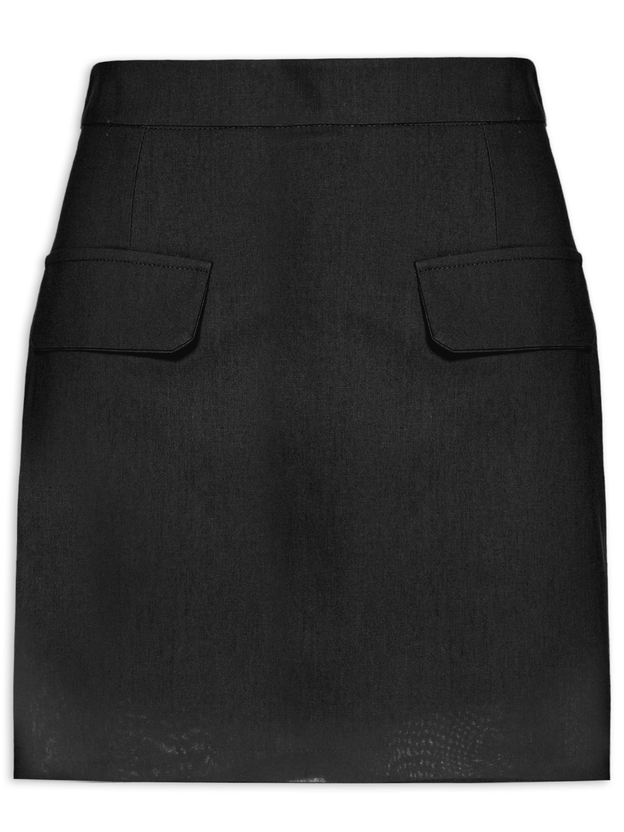 Short Saia Alfaiataria Básico Preto Basiq