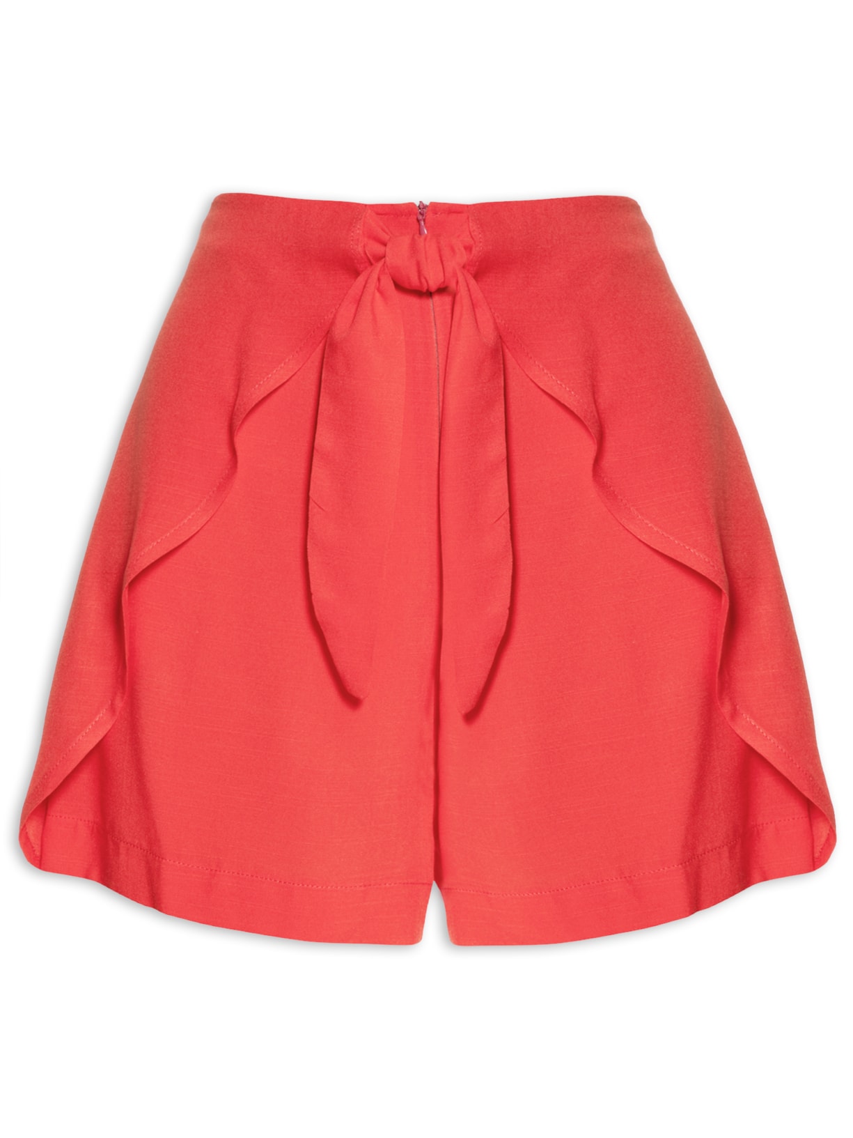 Short Saia Amarração - Vermelho