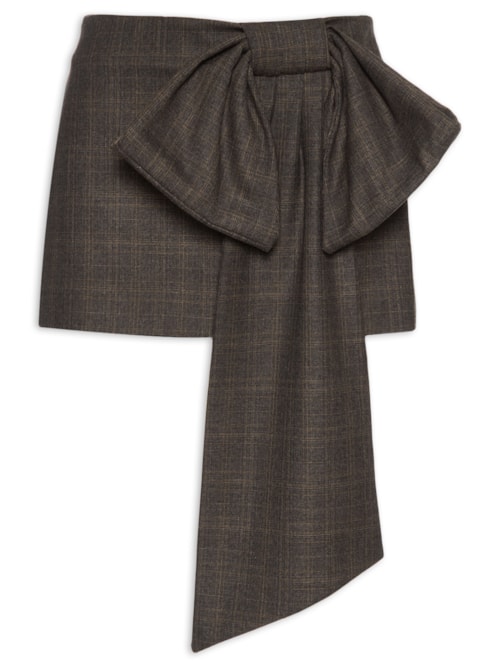 Short Saia Anna Pita - Cinza