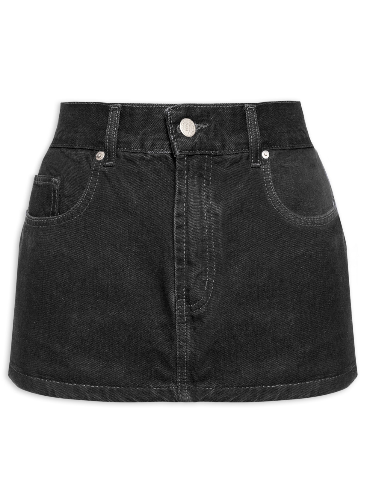 Short Saia Black Sarja - Preto