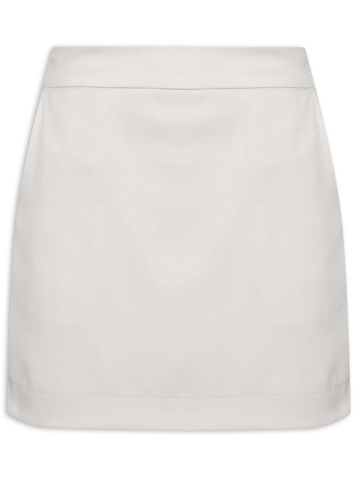 Short Saia Com Bolsos - Bege