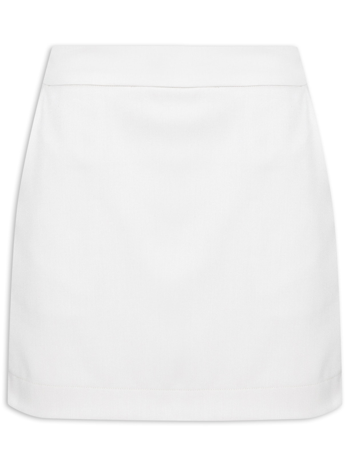 Short Saia Com Bolsos - Off White