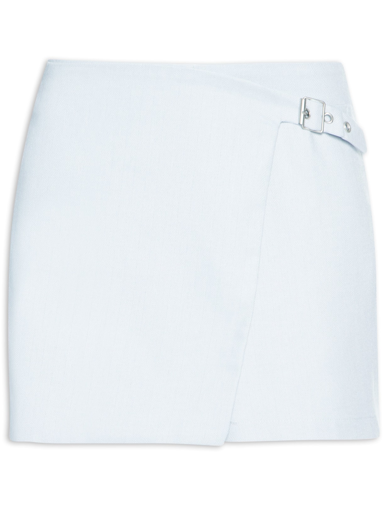 Short Saia Com Fivela - Azul