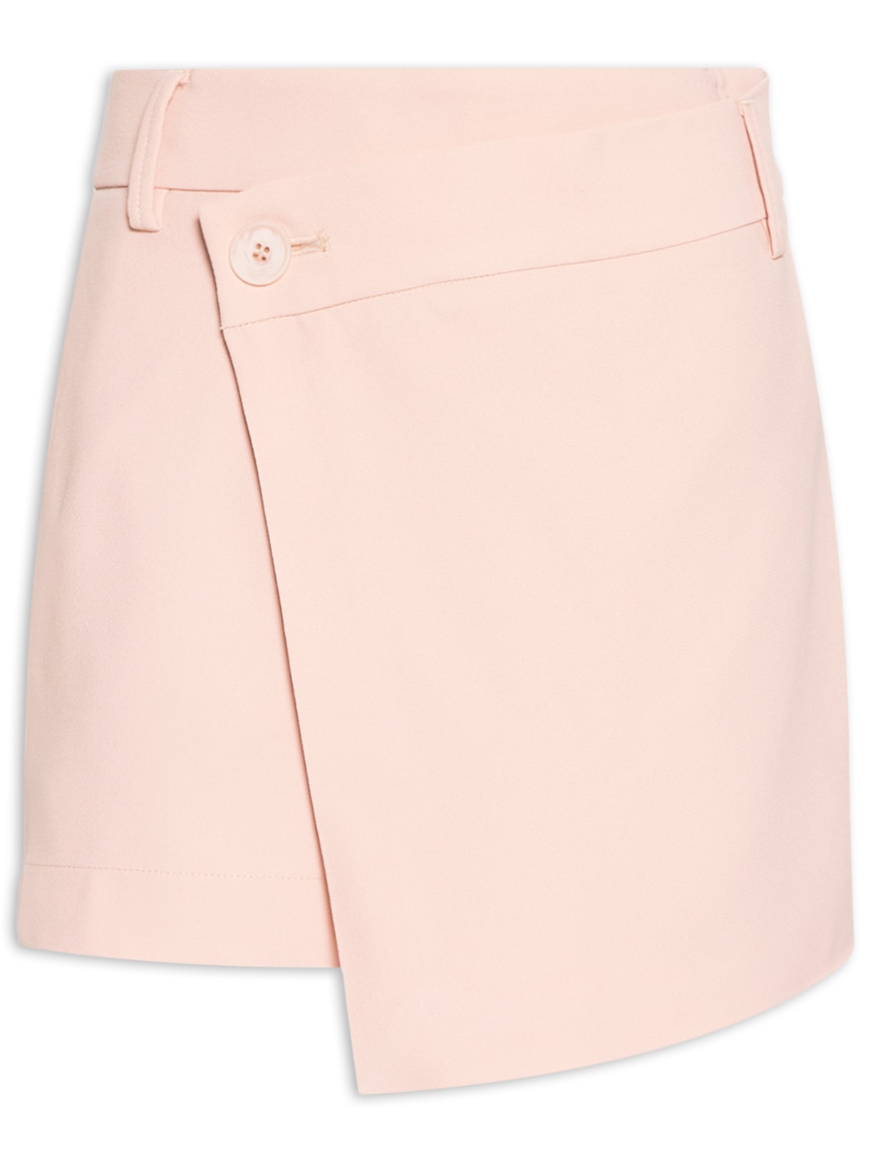 Short Saia Crepe Rosa Animale