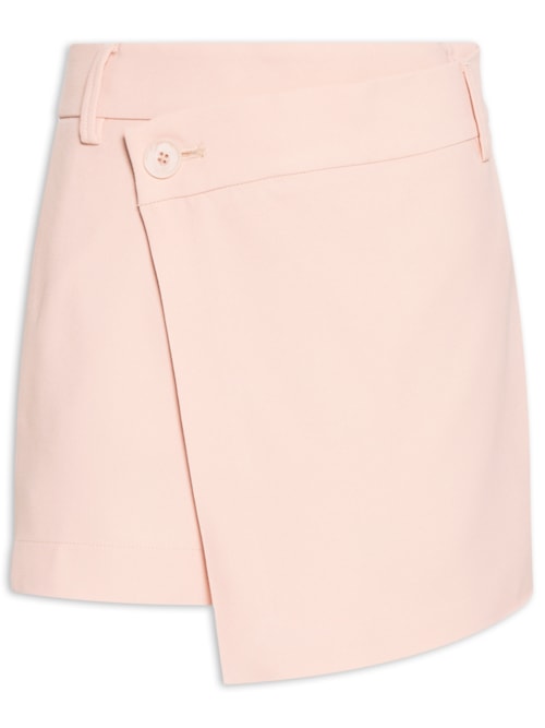 Short Saia Crepe - Rosa
