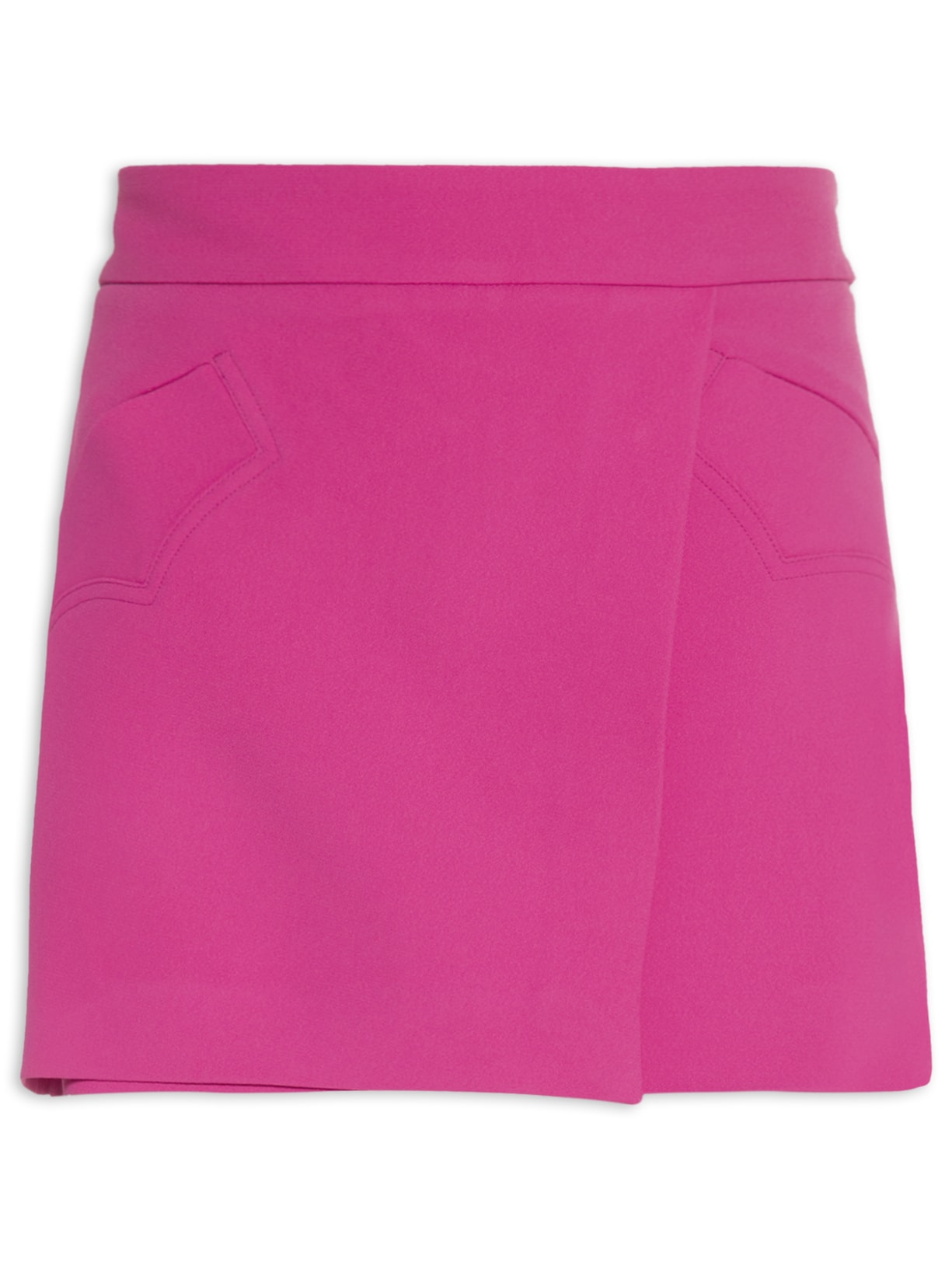 Short Saia Crepe Voar Cris - Rosa