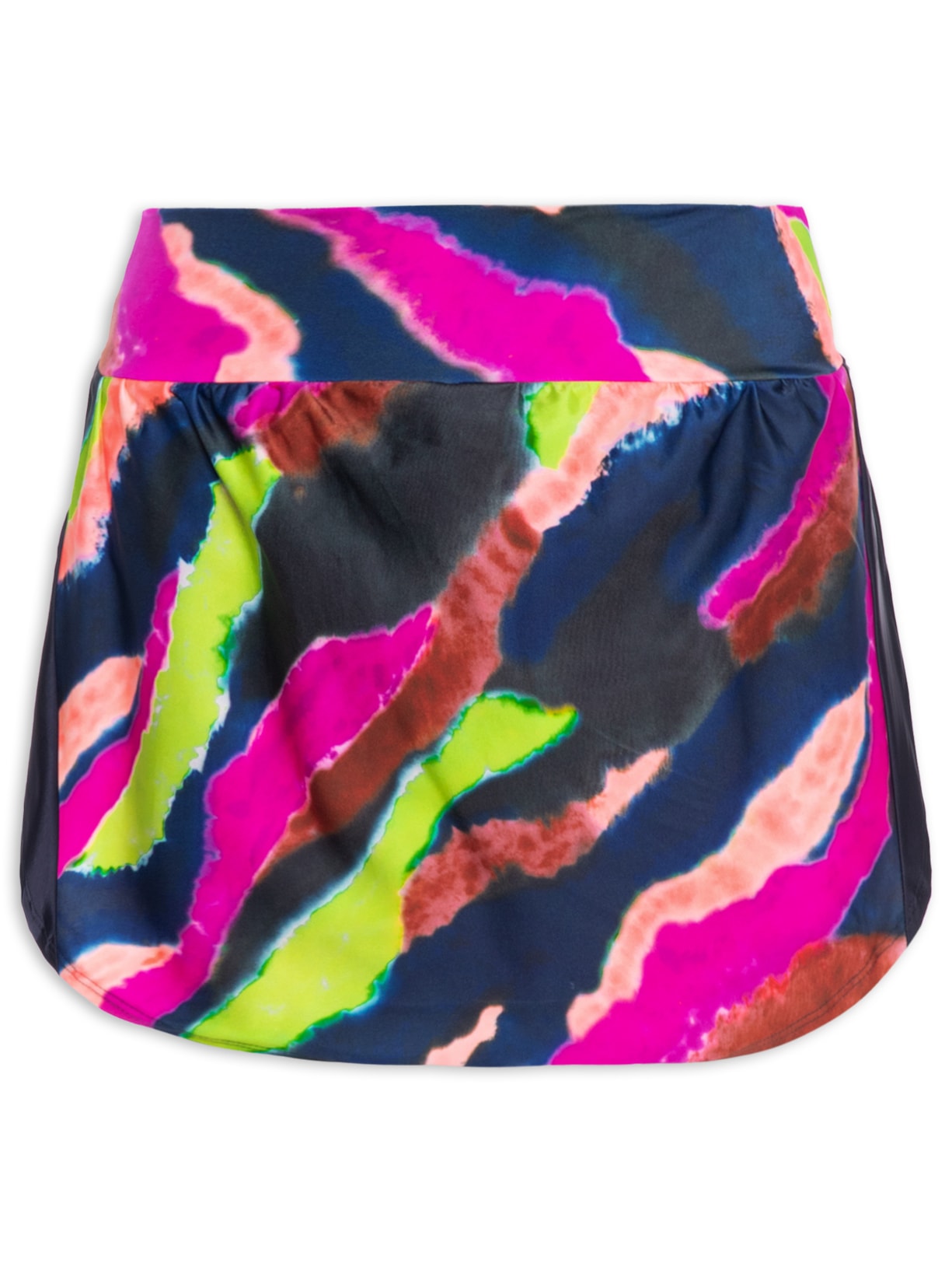 Short Saia Estampada - Rosa