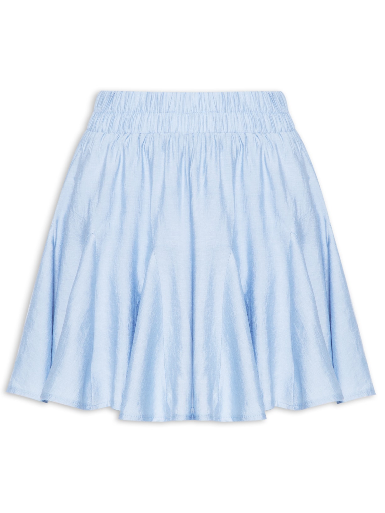 Short Saia Evasê - Azul