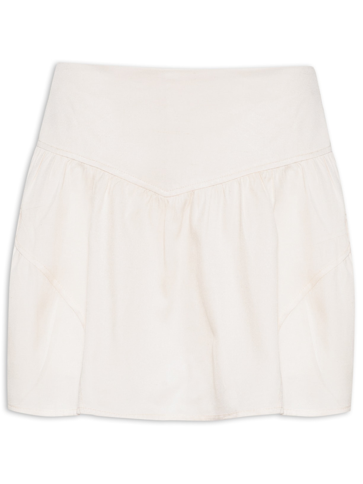 Short Saia Evasê - Bege