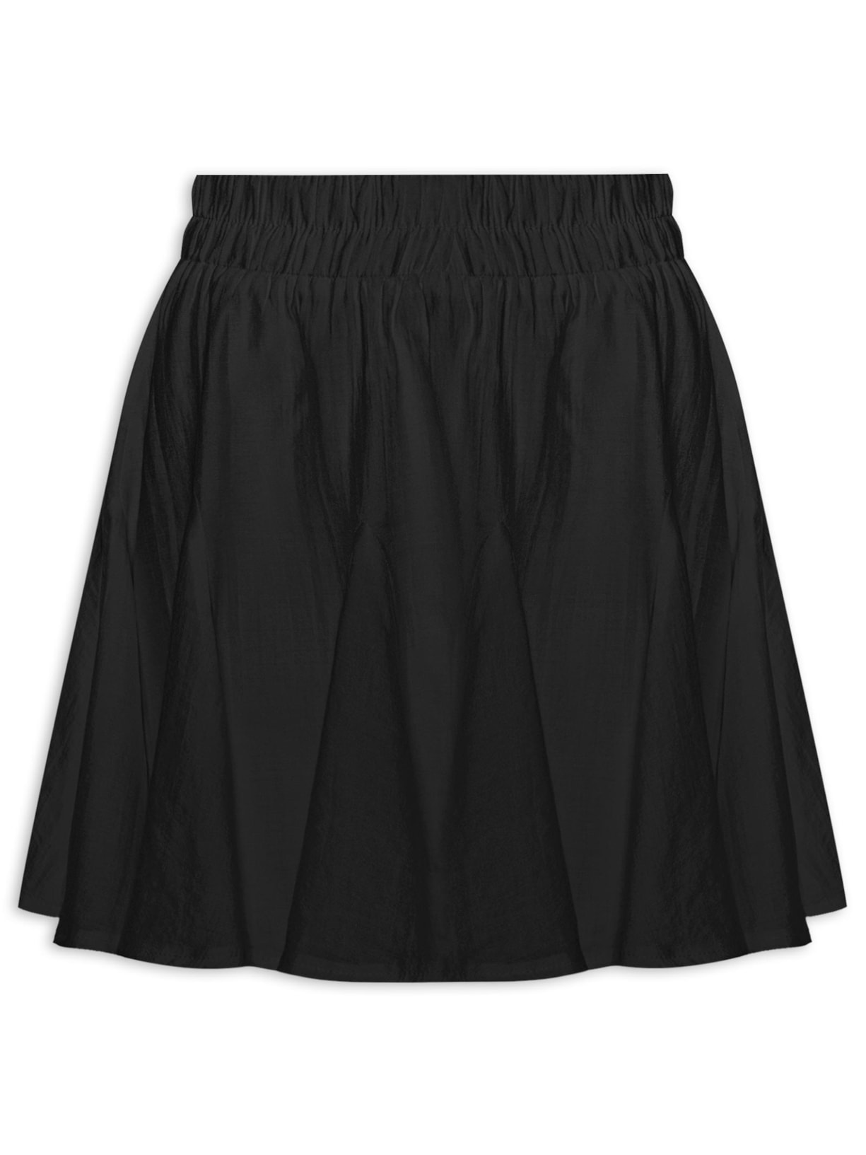 Short Saia Evasê - Preto