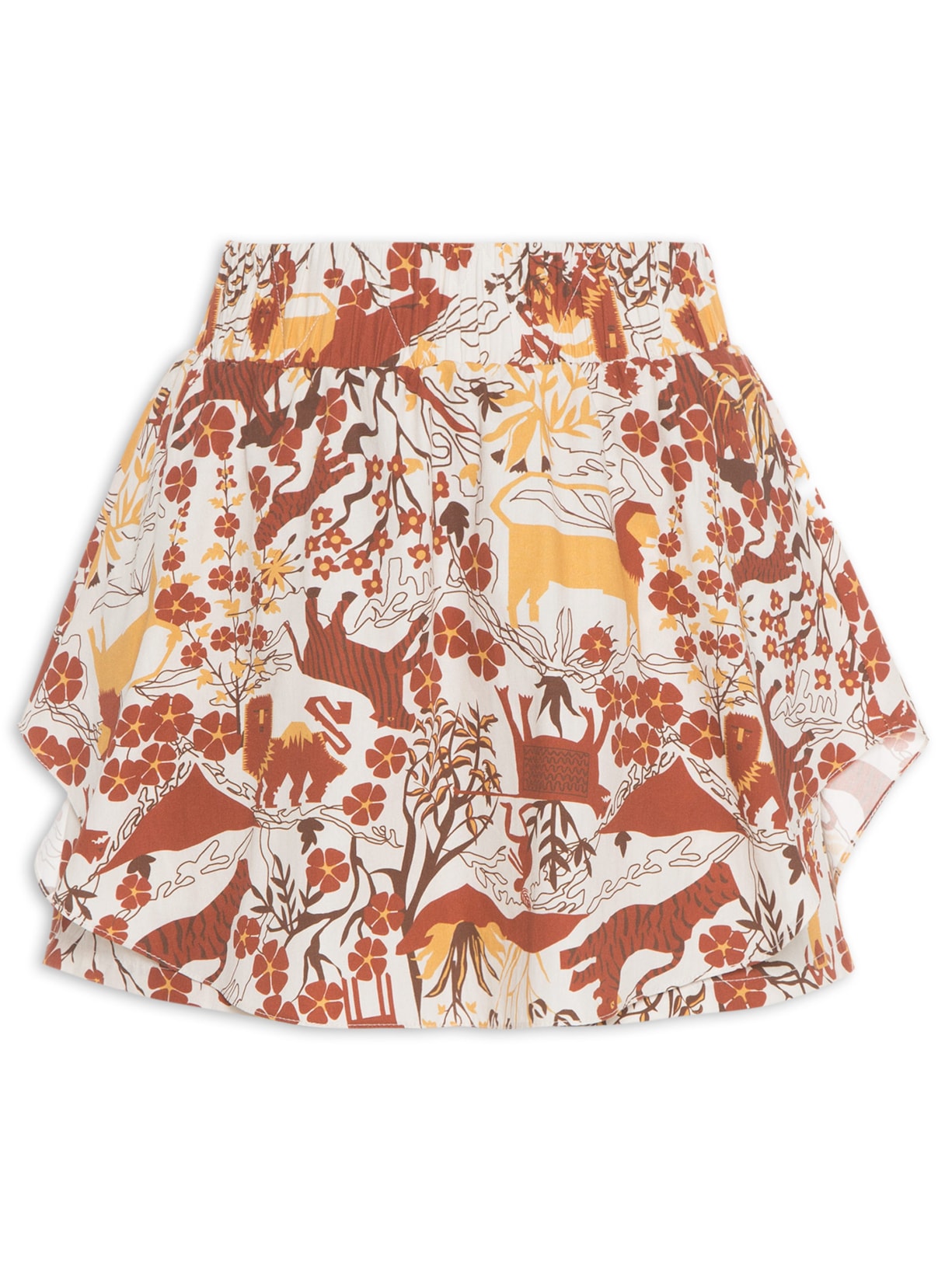 Short Saia Feminino Coa Branco Lilly Sarti