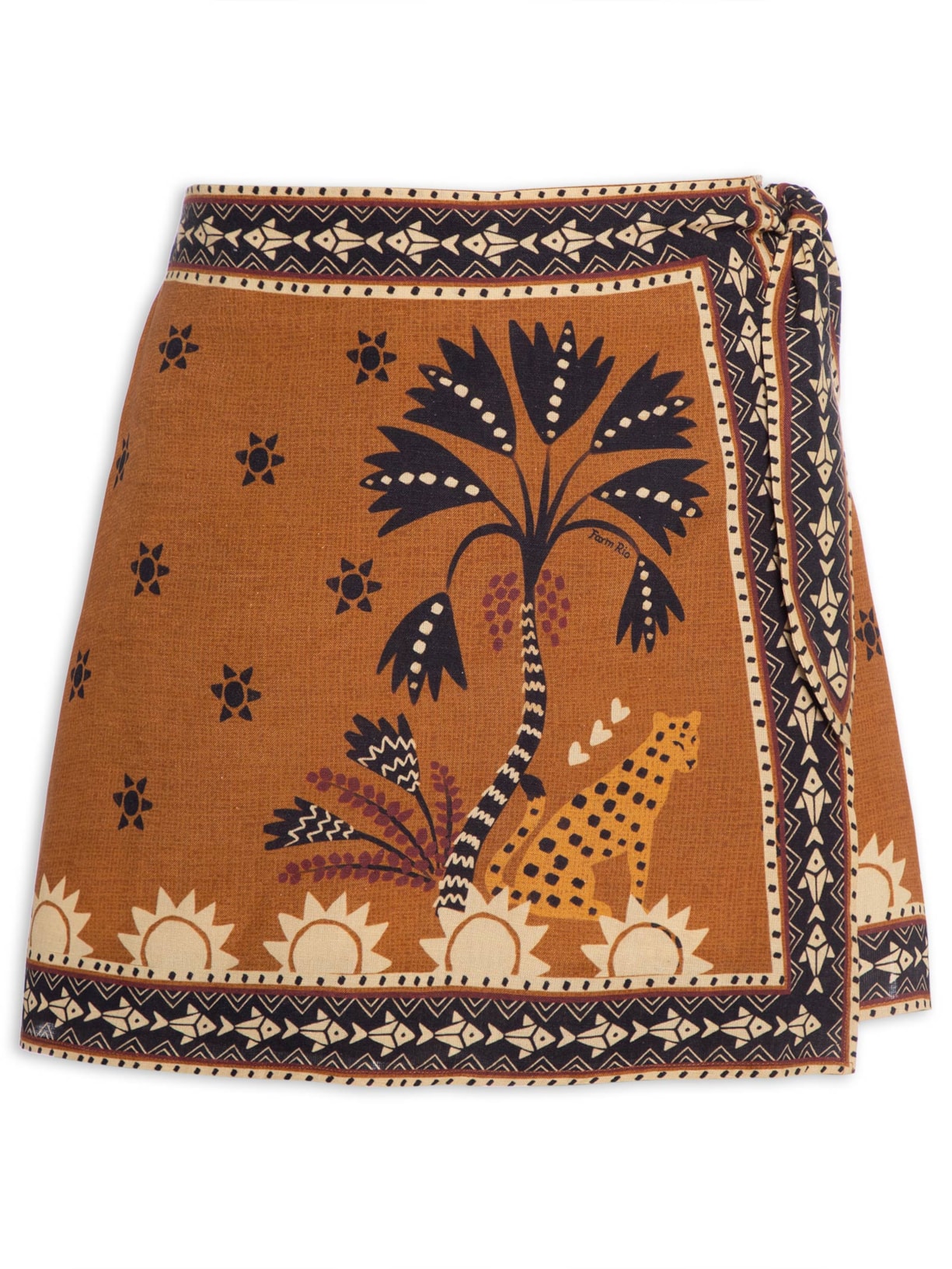 Short Saia Feminino Encanto Buriti - Marrom