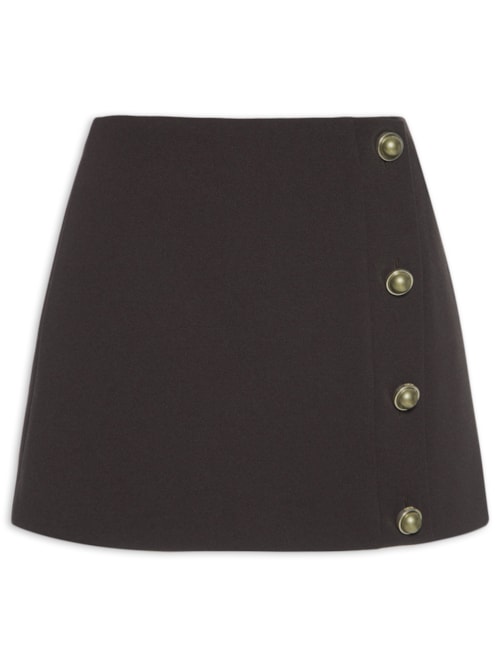 Short Saia Fiorella - Marrom