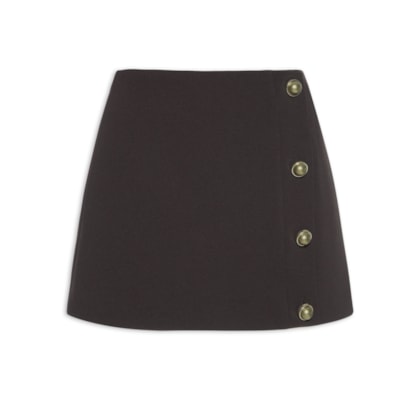 Short Saia Fiorella - Marrom