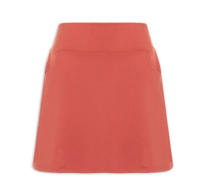 Short Saia Fitness Com Bolso - Laranja