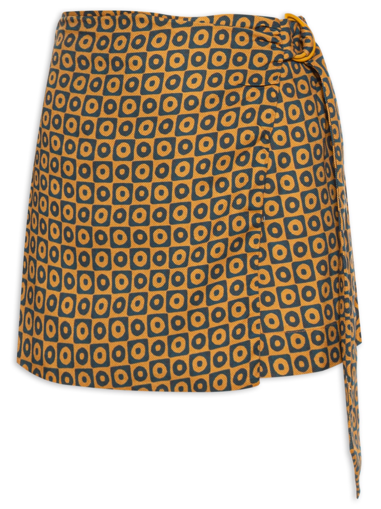 Short Saia Geo Disco - Amarelo