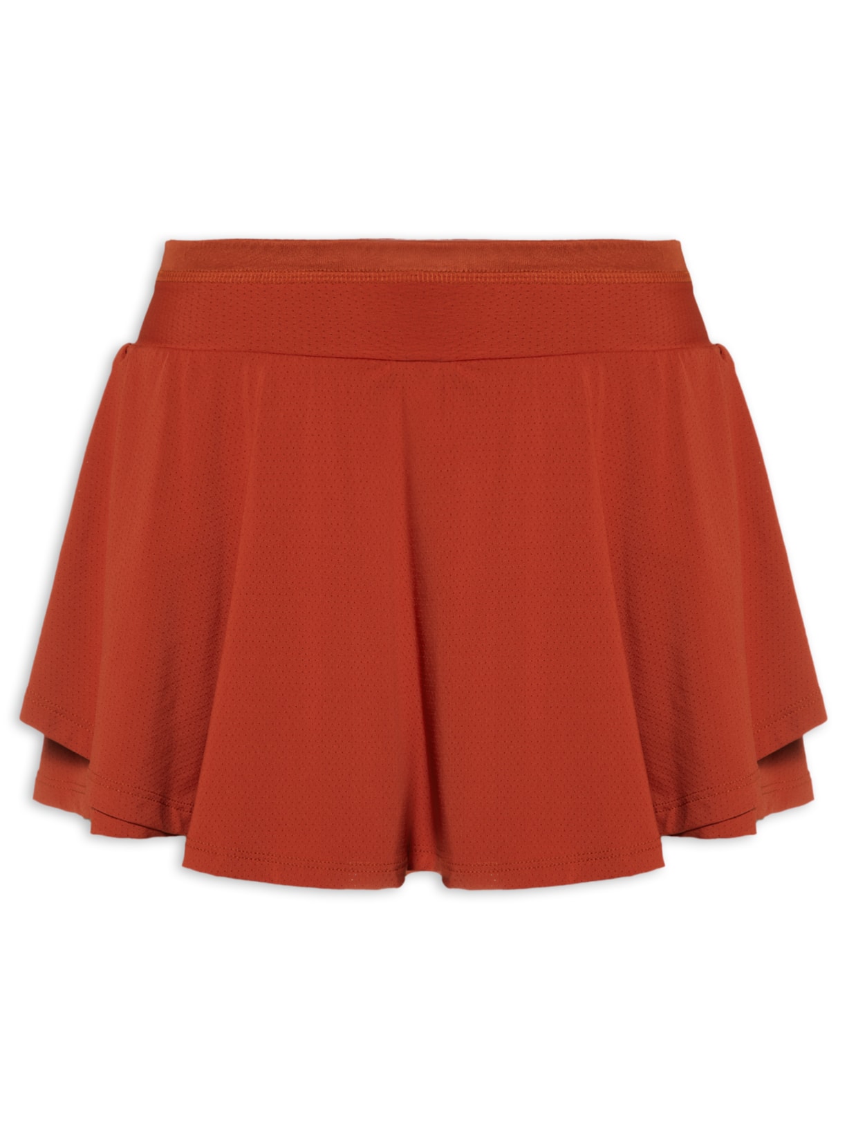 Short Saia Liso Laranja Body For Sure