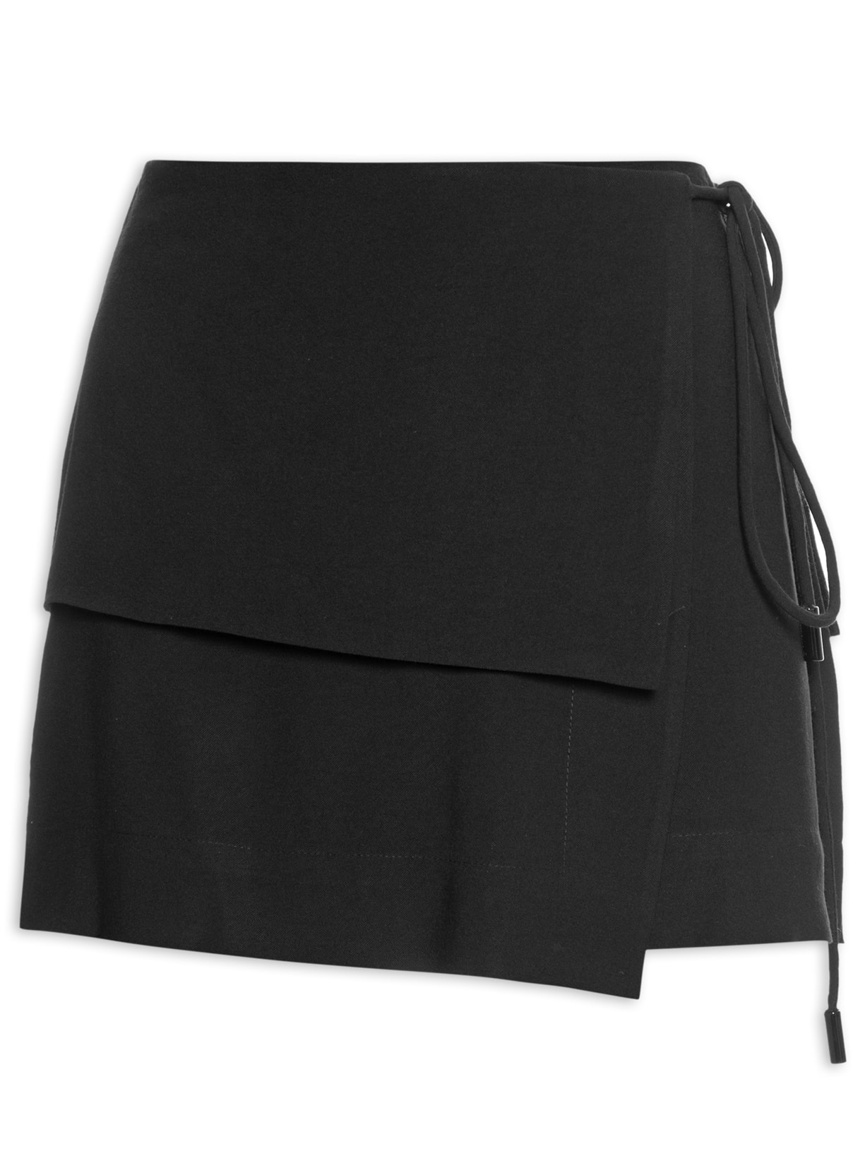 Short Saia Liso - Preto