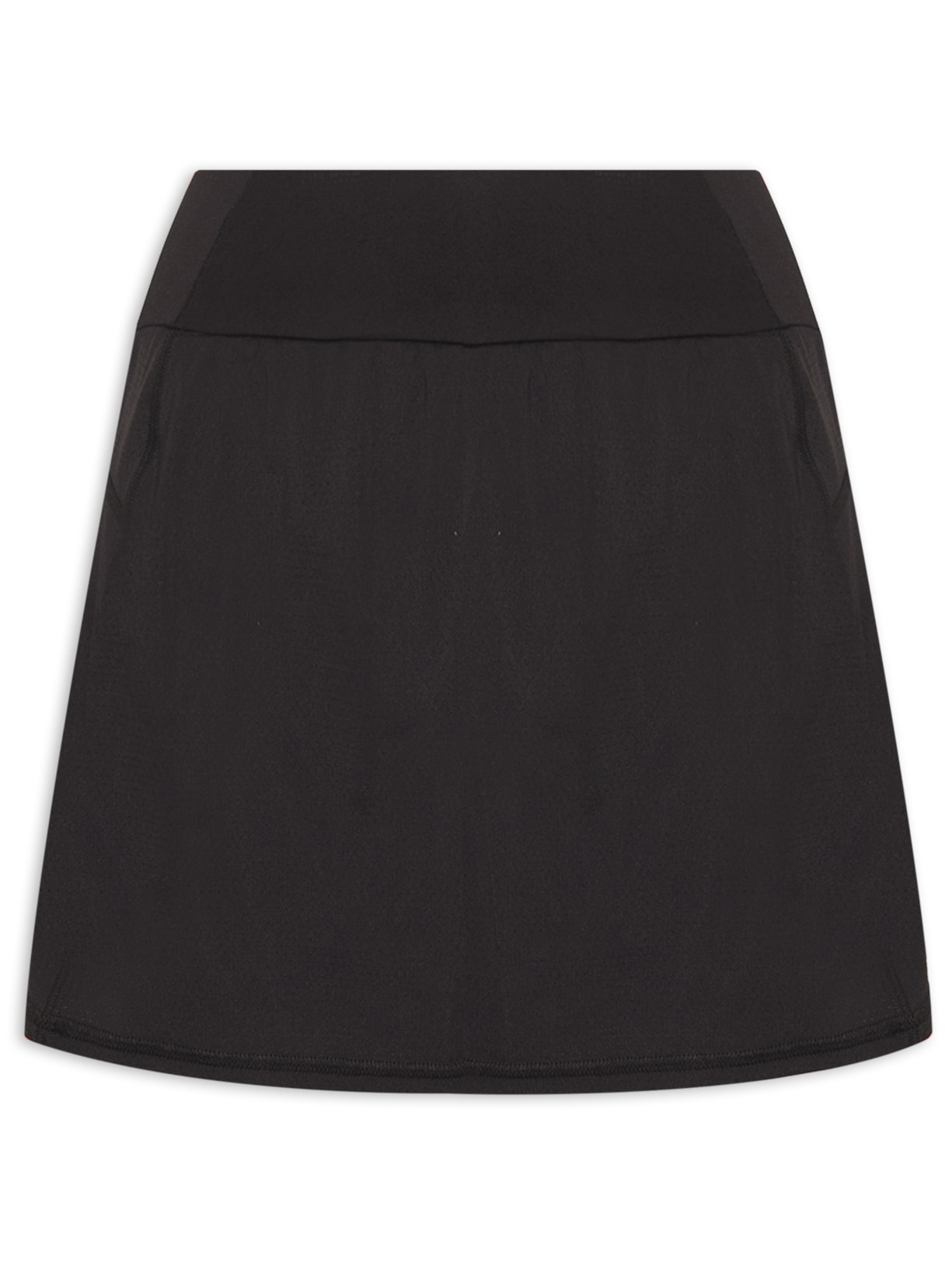 Short Saia Liso Preto Body For Sure