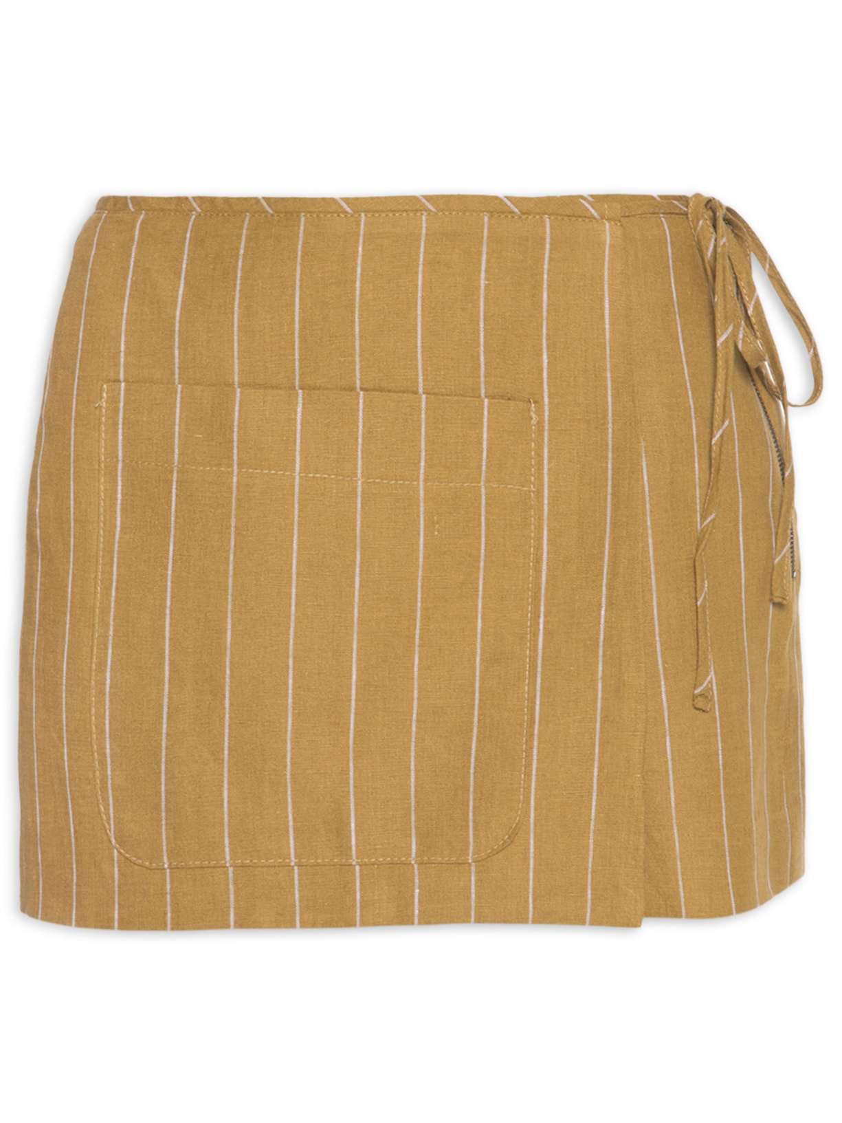 Short Saia Listras - Marrom